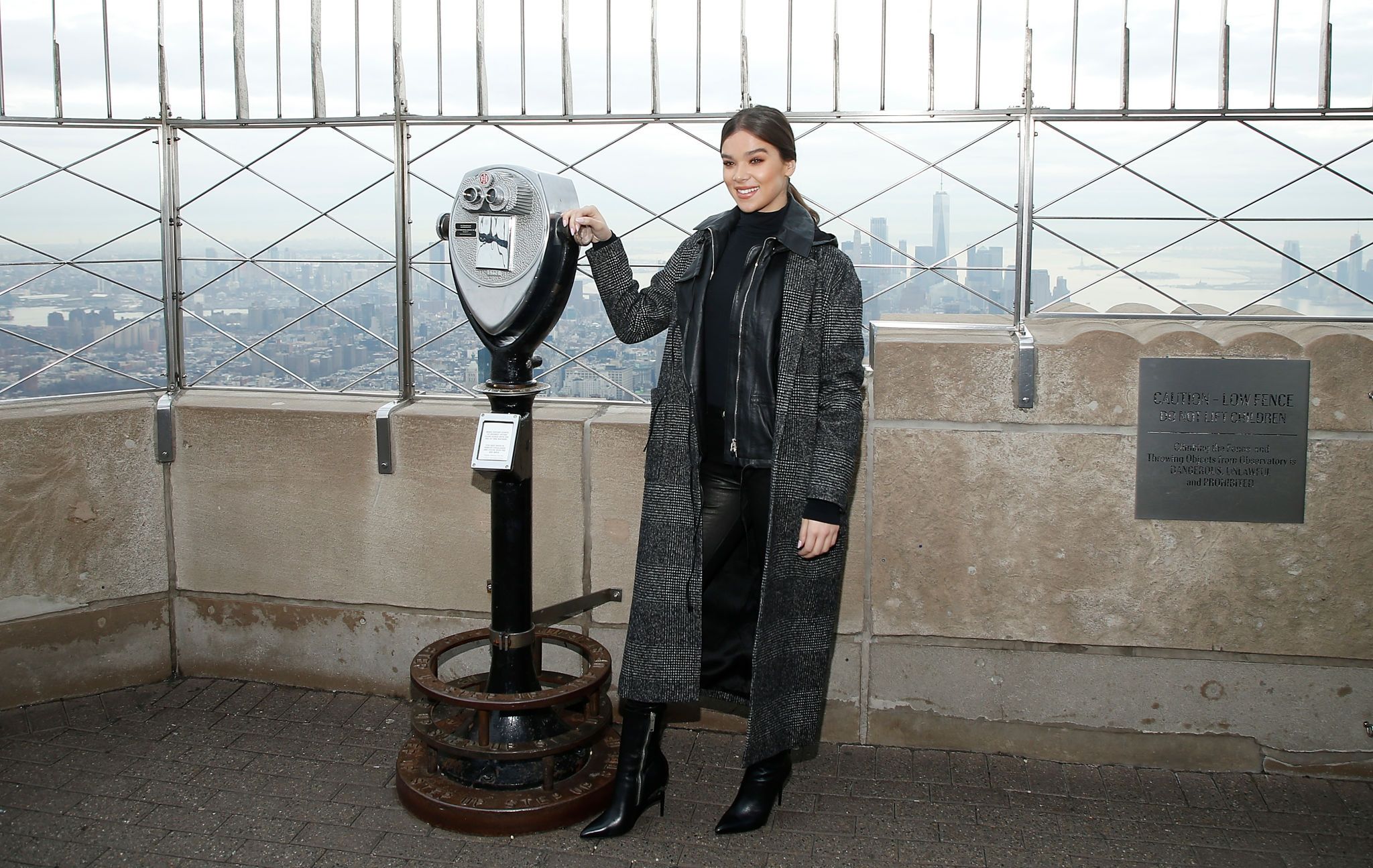 Hailee Steinfeld at the Empire State Building