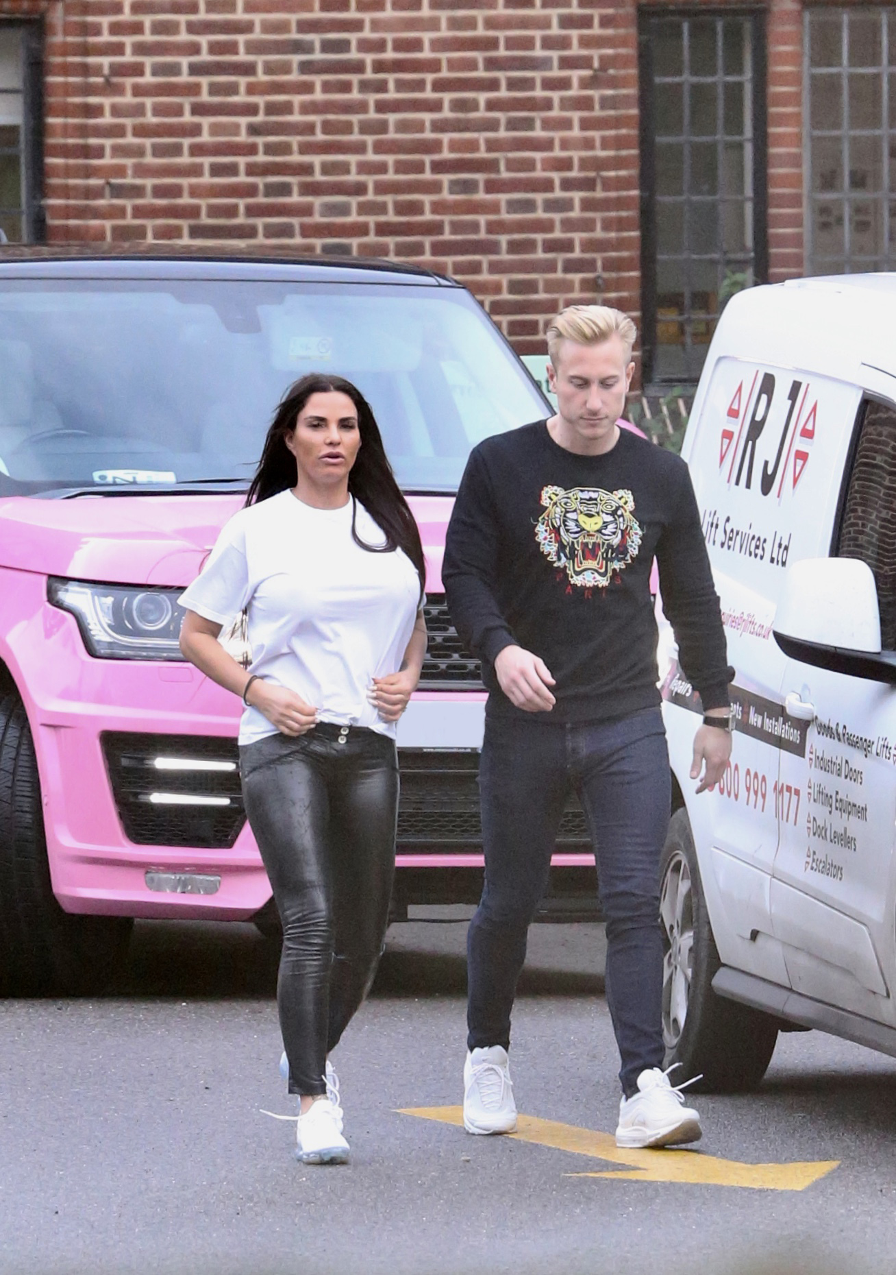 Katie Price out in London