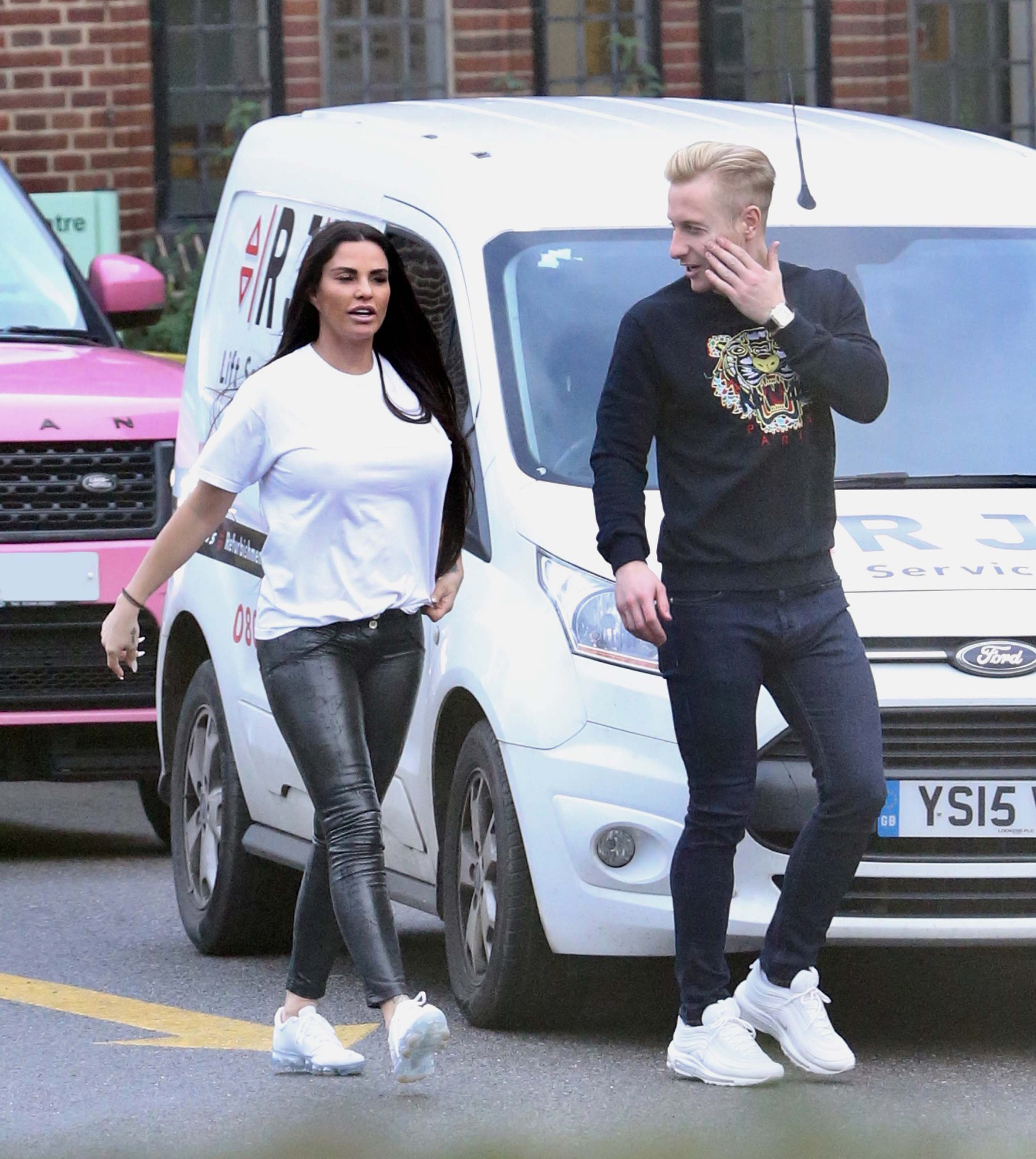 Katie Price out in London