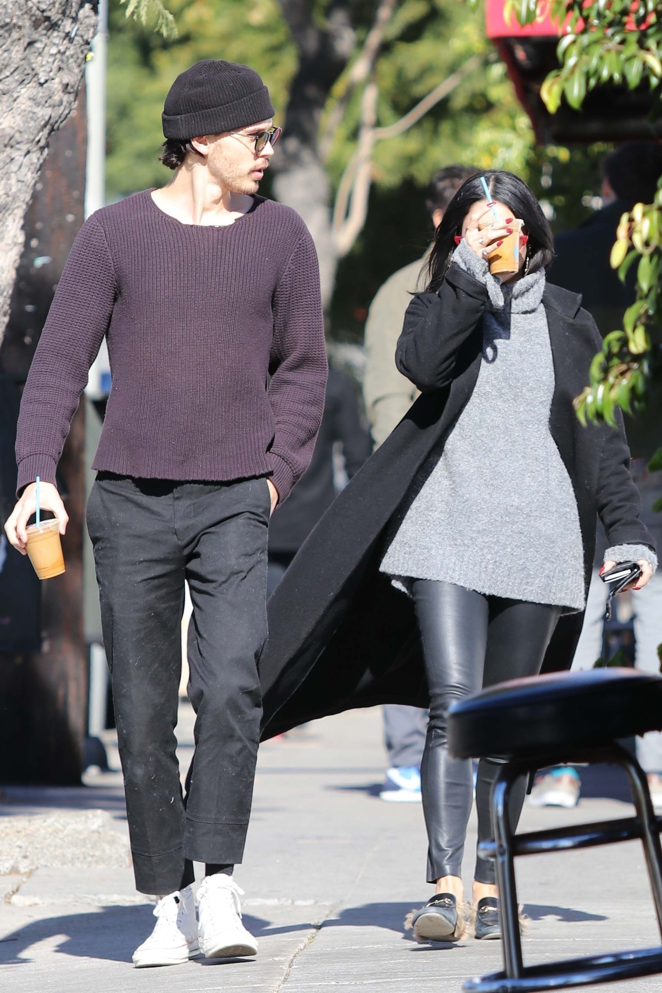 Vanessa Hudgens at a sushi bar