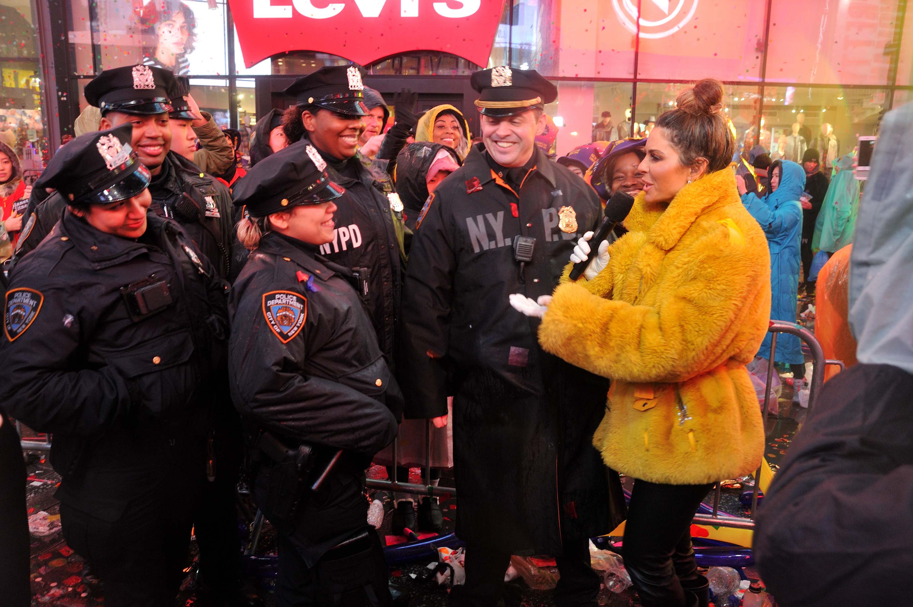 Maria Menounos at FOXs New Years Eve with Steve Harvey