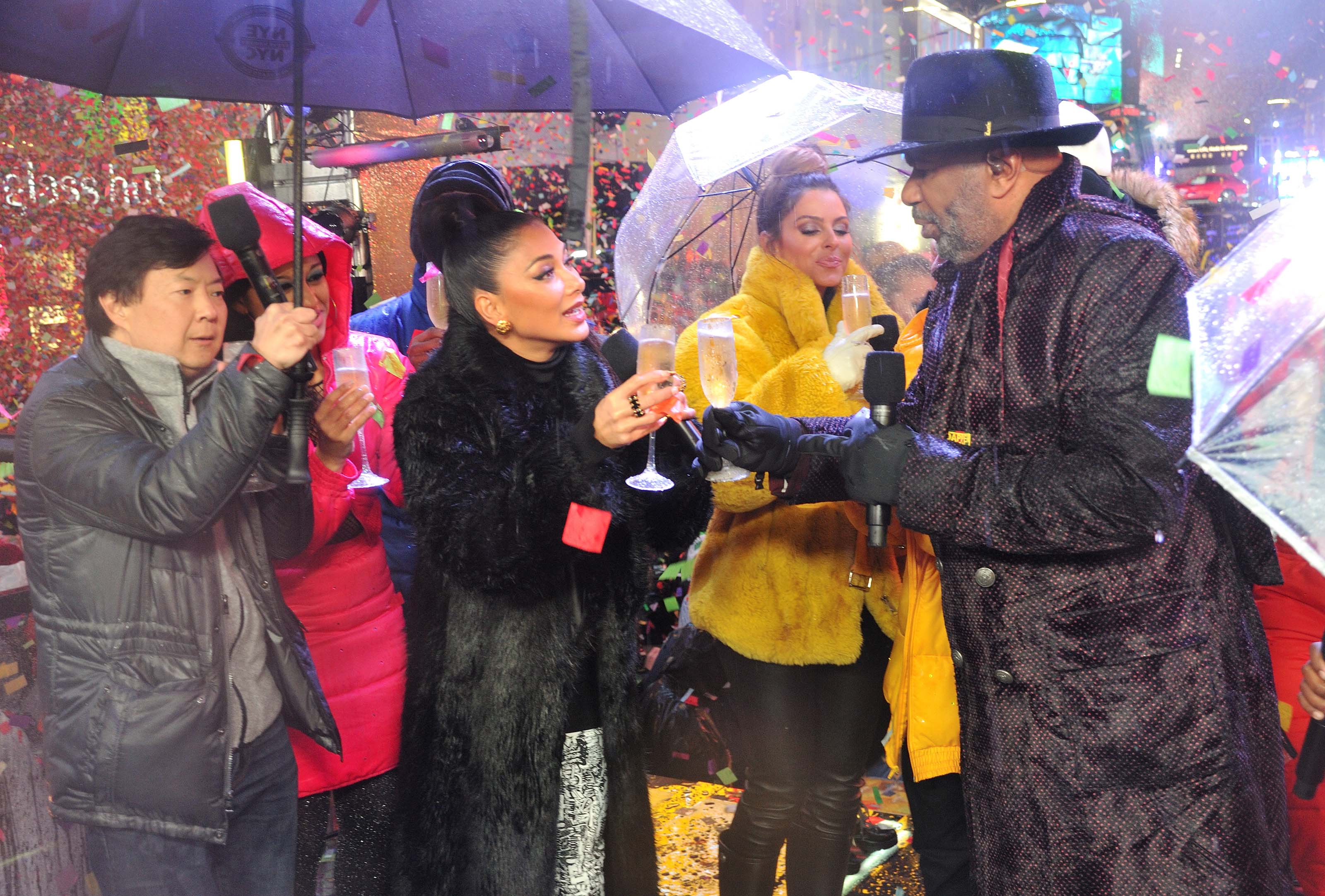 Maria Menounos at FOXs New Years Eve with Steve Harvey