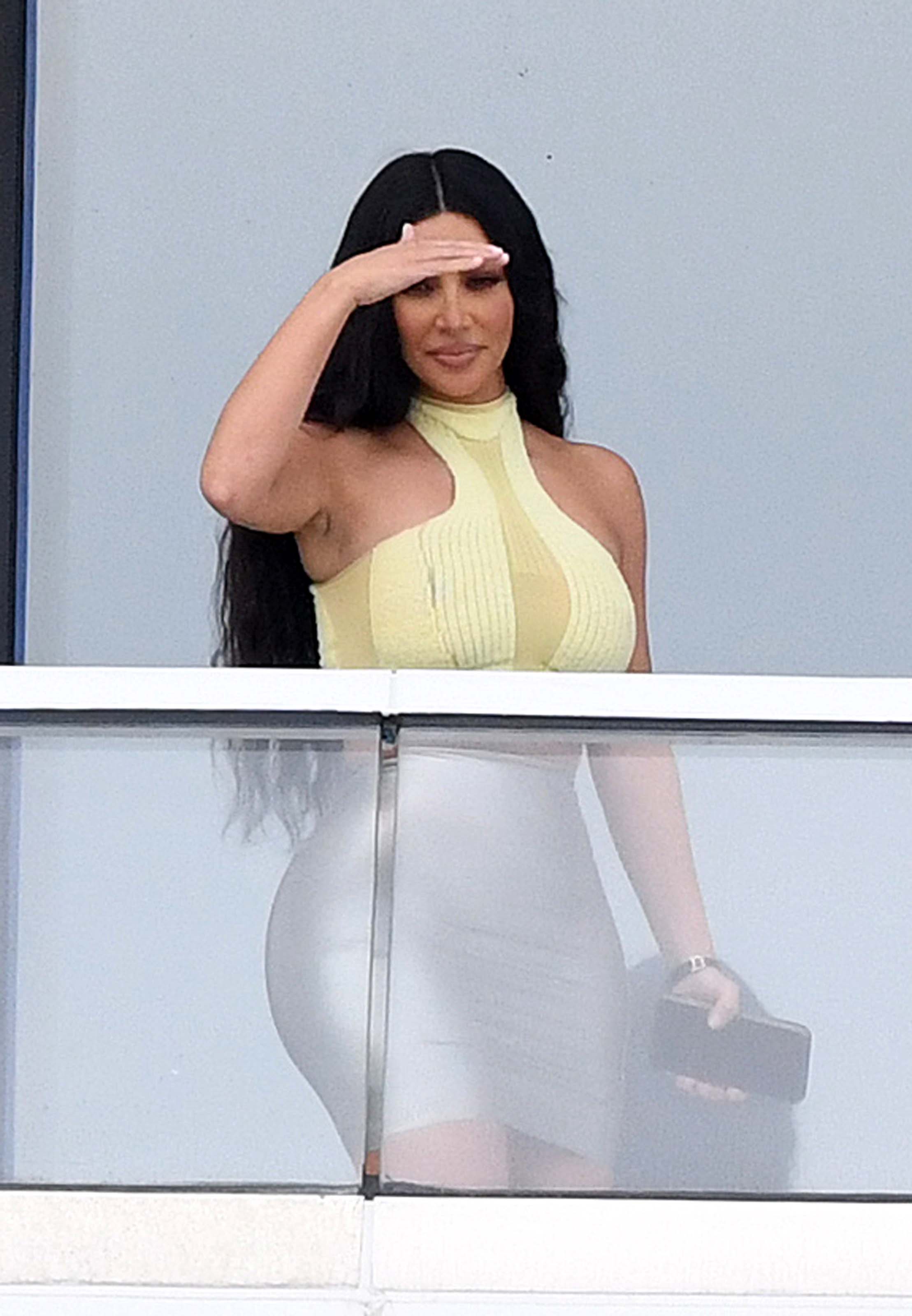 Kim Kardashian at the Faena House condo