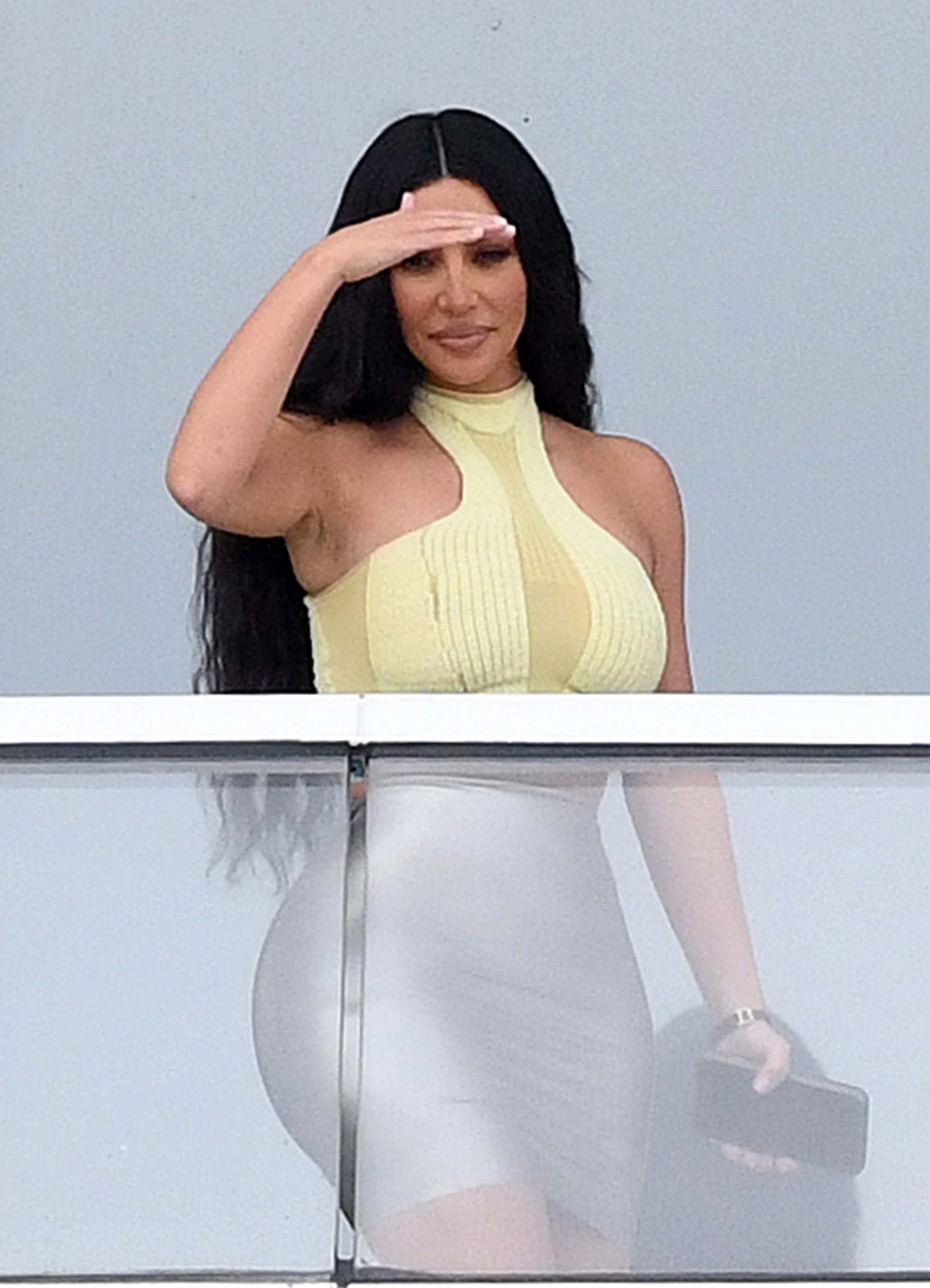 Kim Kardashian at the Faena House condo