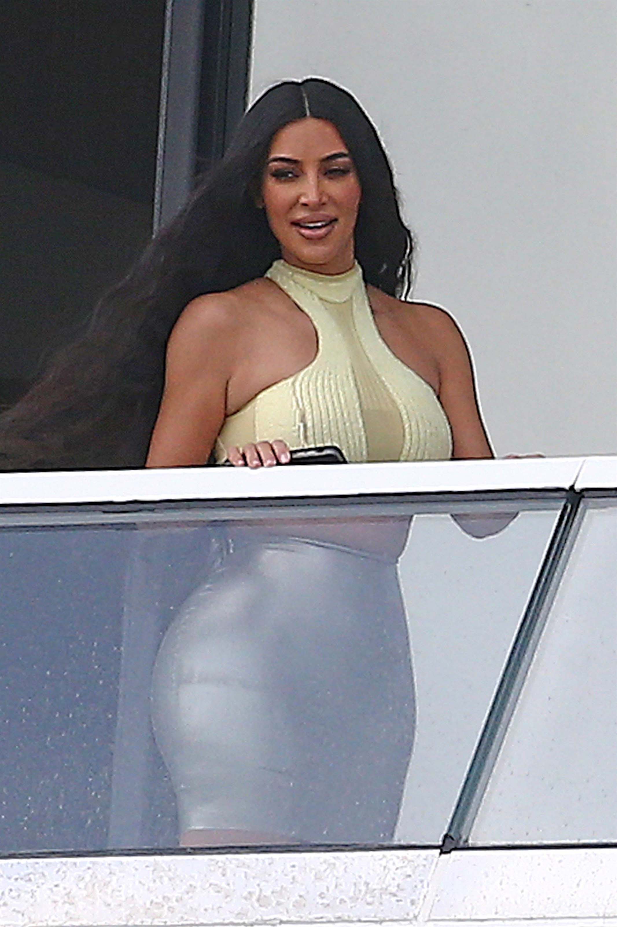 Kim Kardashian at the Faena House condo