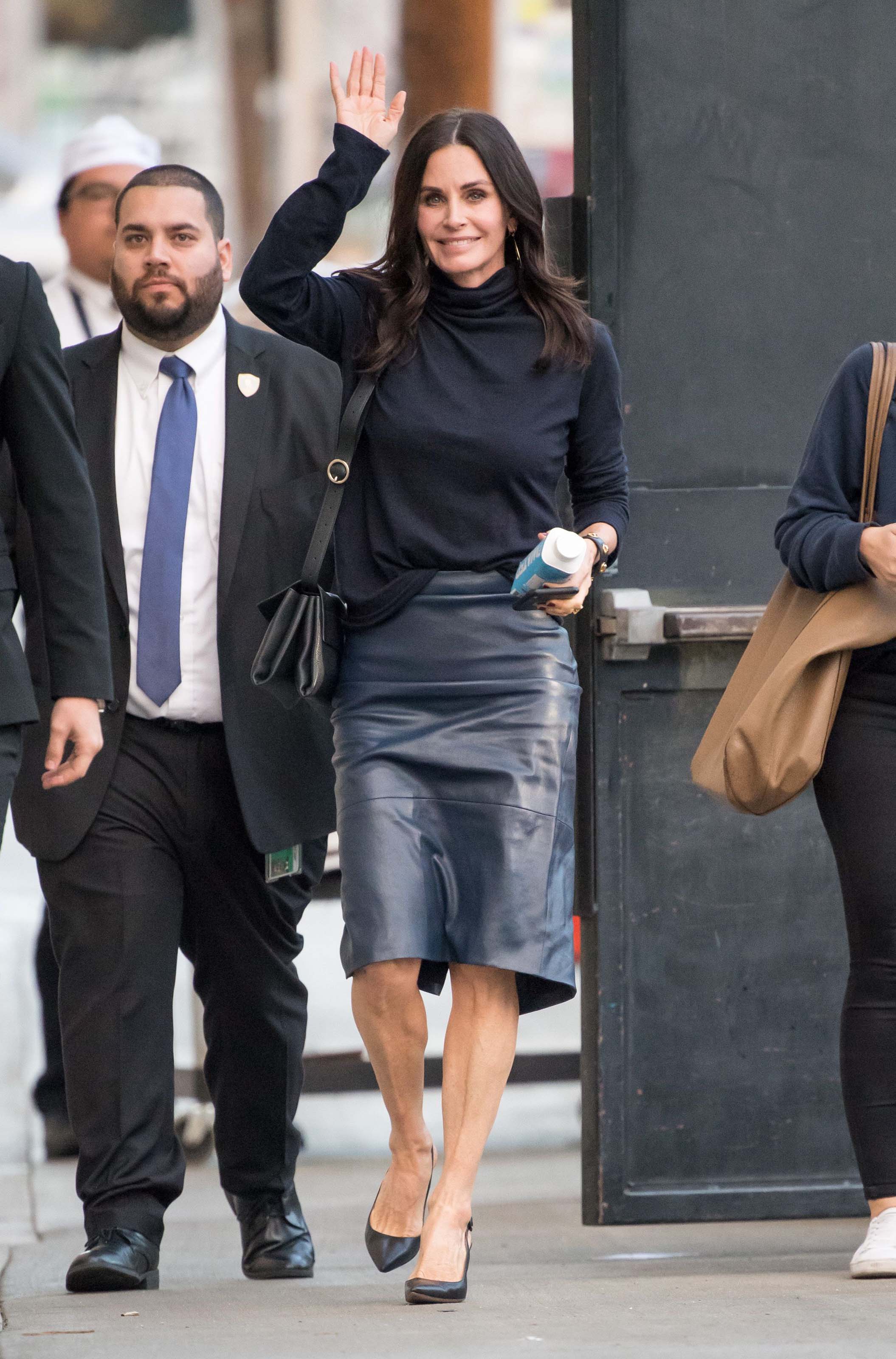 Courteney Cox at Jimmy Kimmel Live