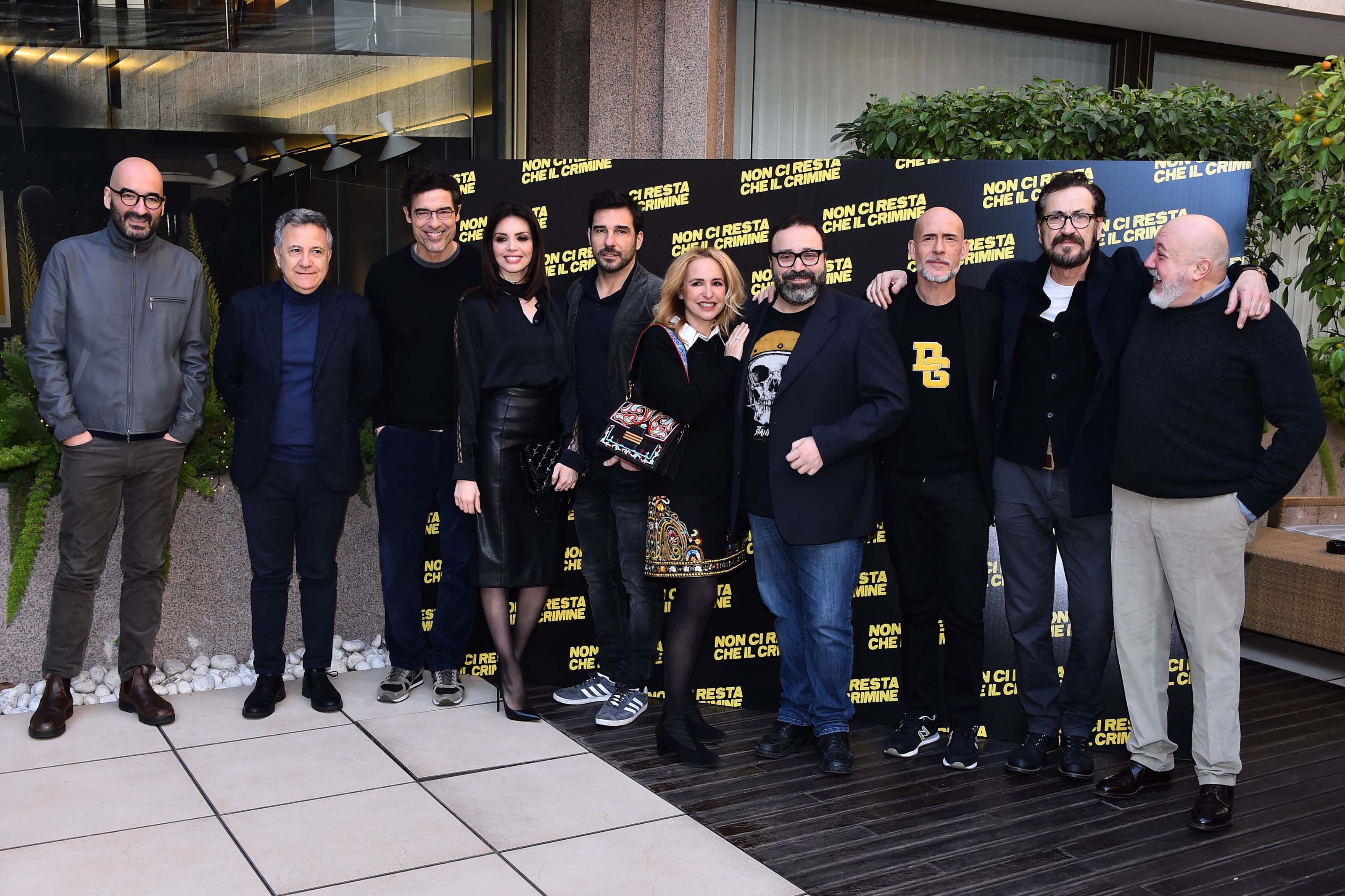 Ilenia Pastorelli attends Non Ci Resta Che Il Crimine film photocall