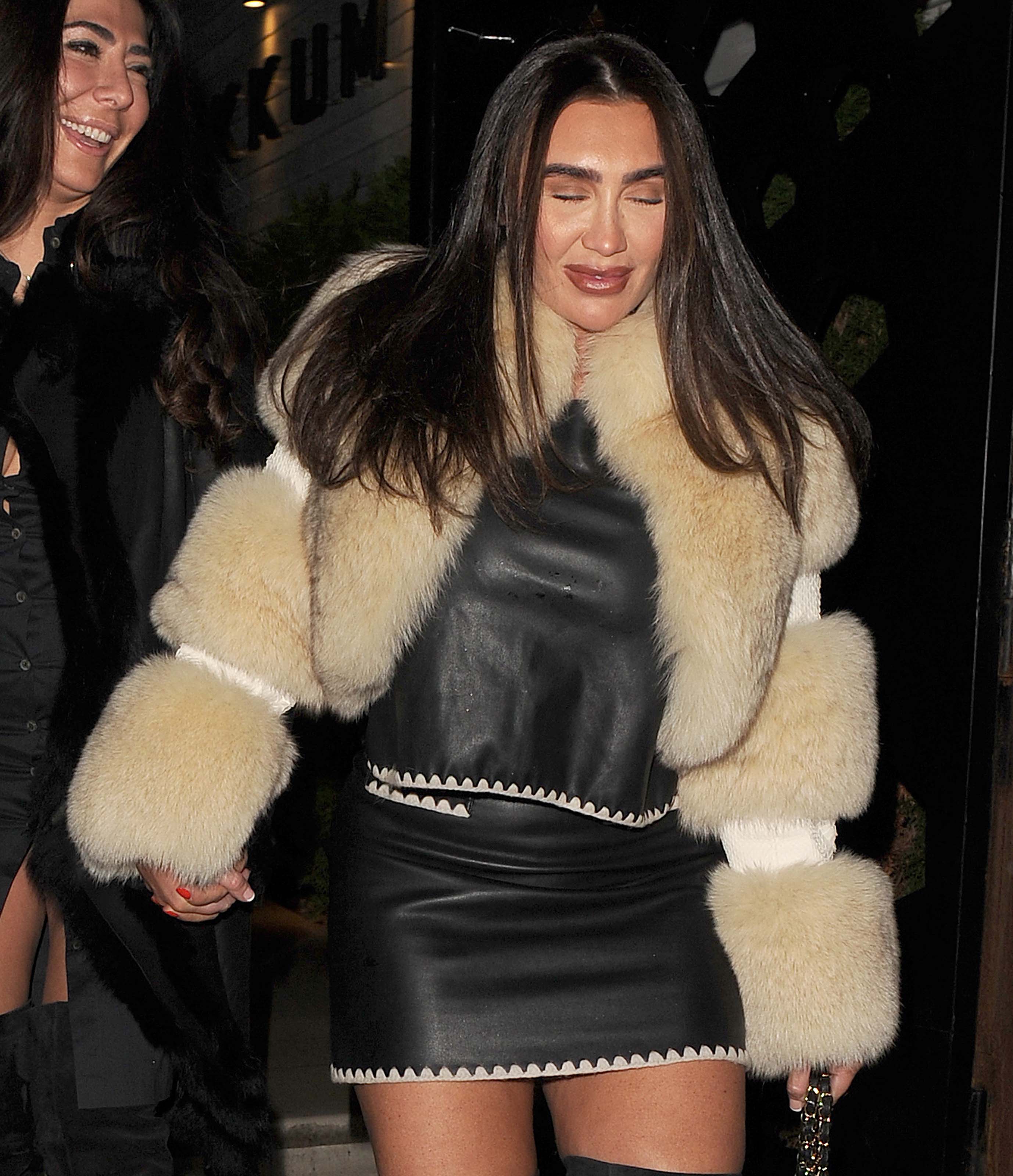 Lauren Goodger at Lokkum restaurant