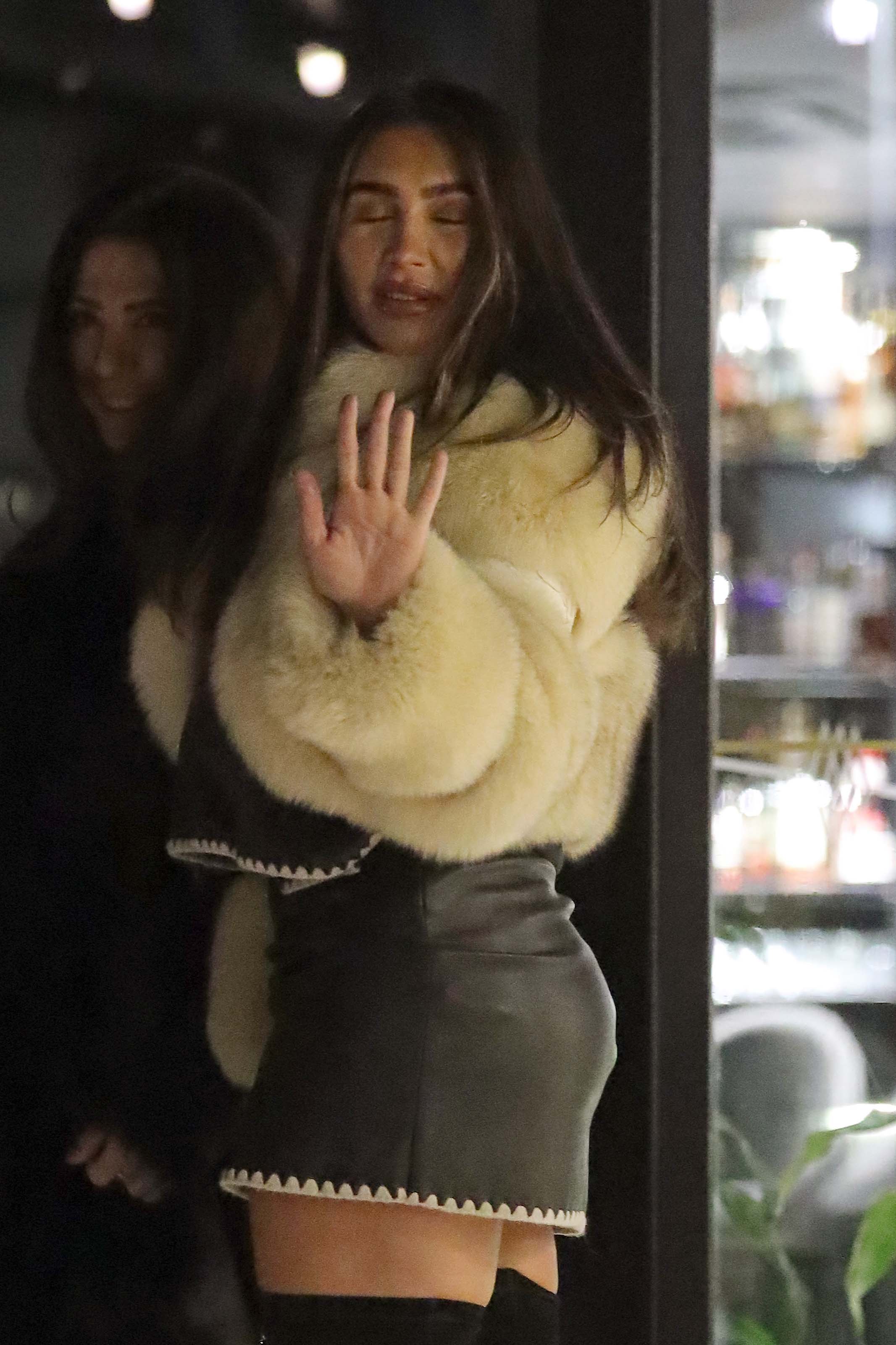 Lauren Goodger at Lokkum restaurant