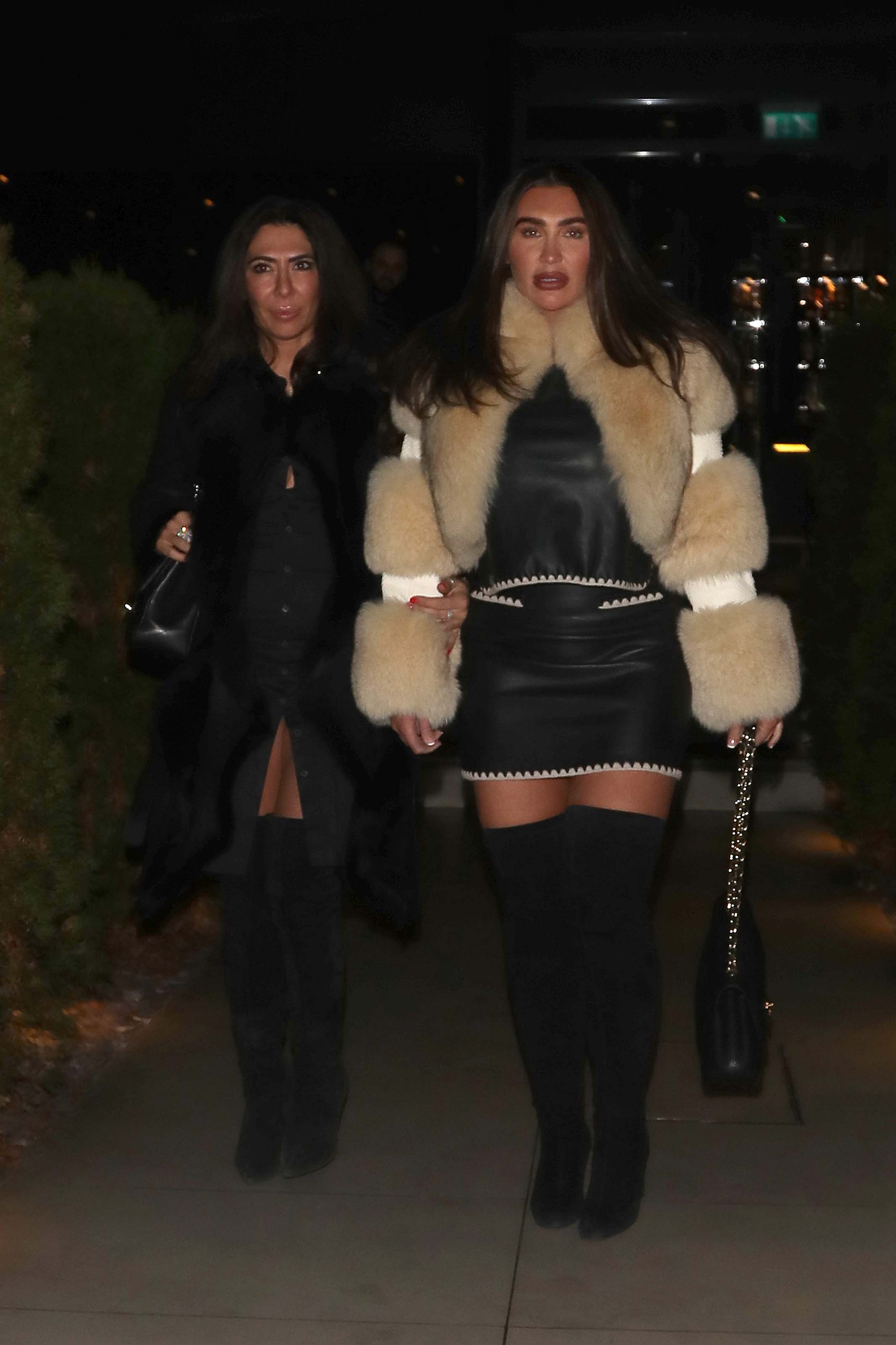 Lauren Goodger at Lokkum restaurant