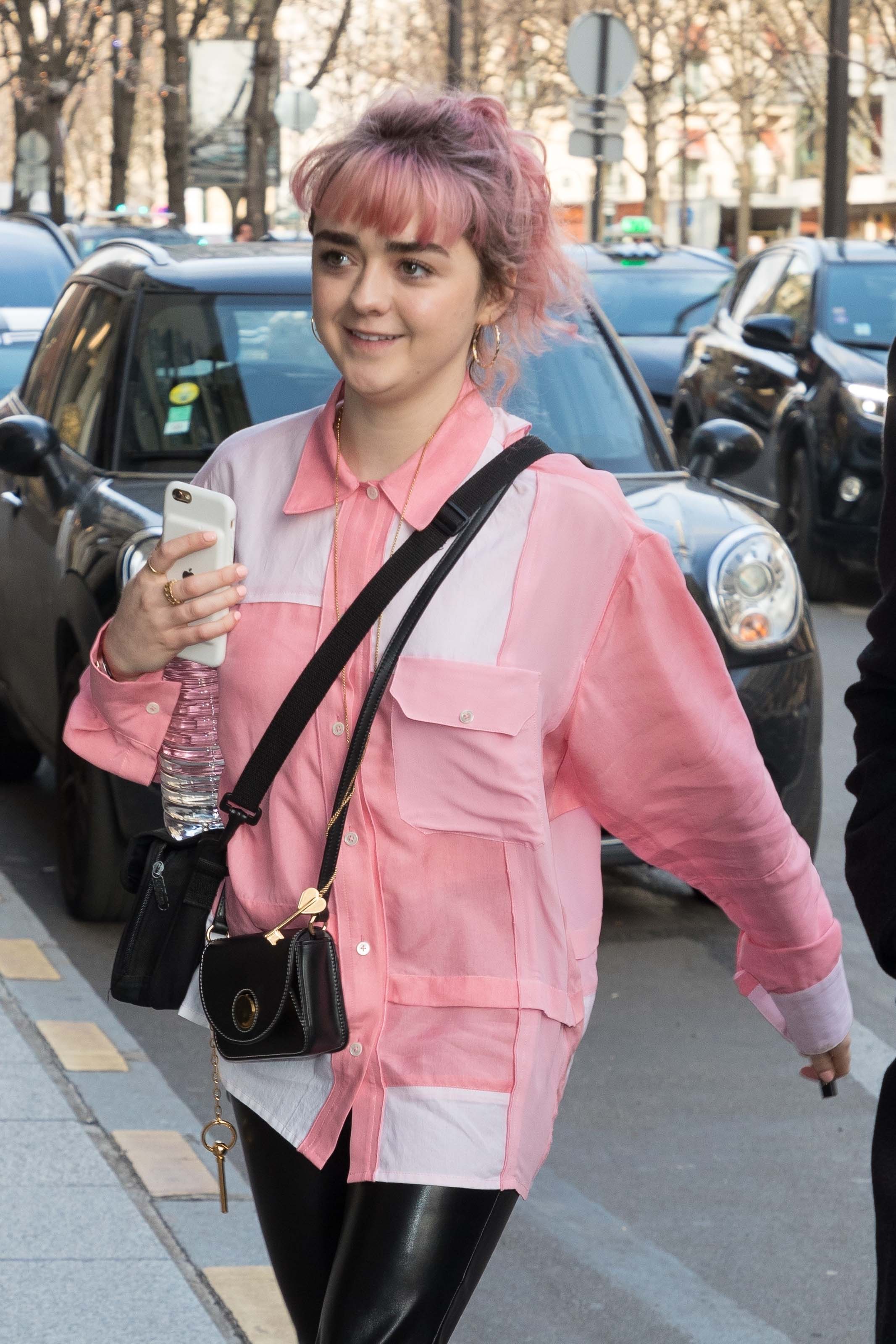 Maisie Williams out in Paris