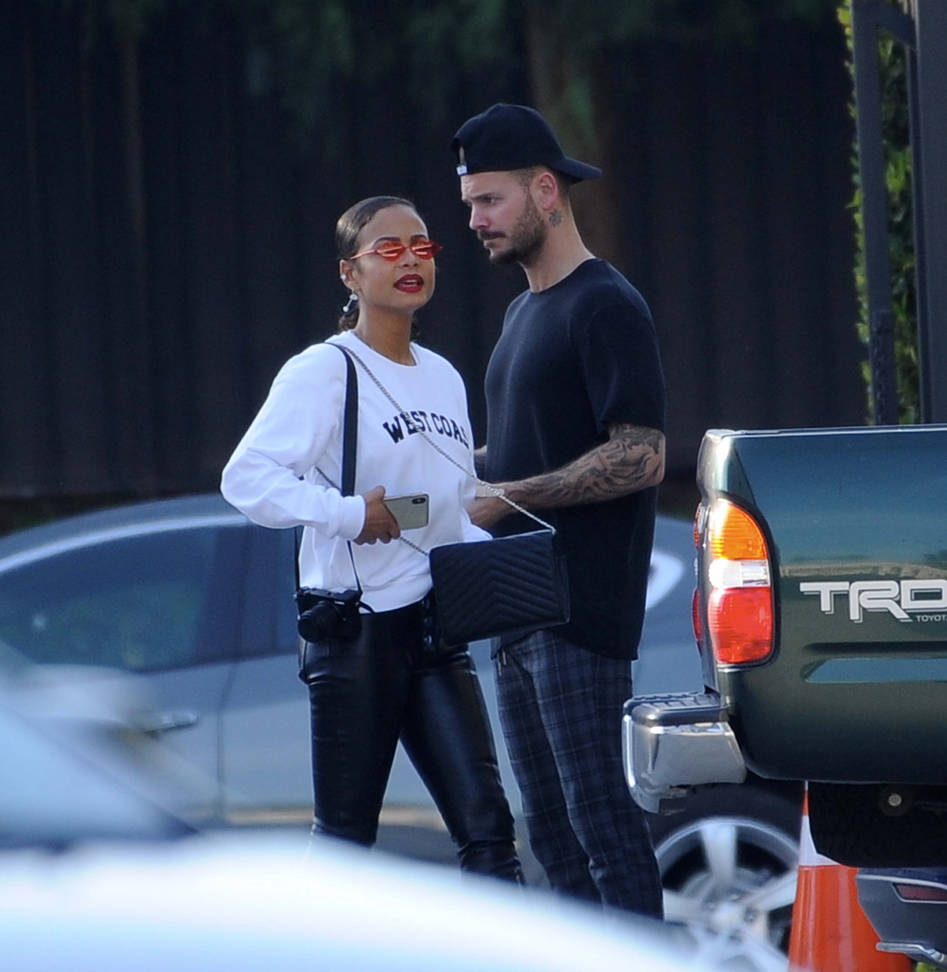Christina Milian spotted leaving The Marciano Art Foundation