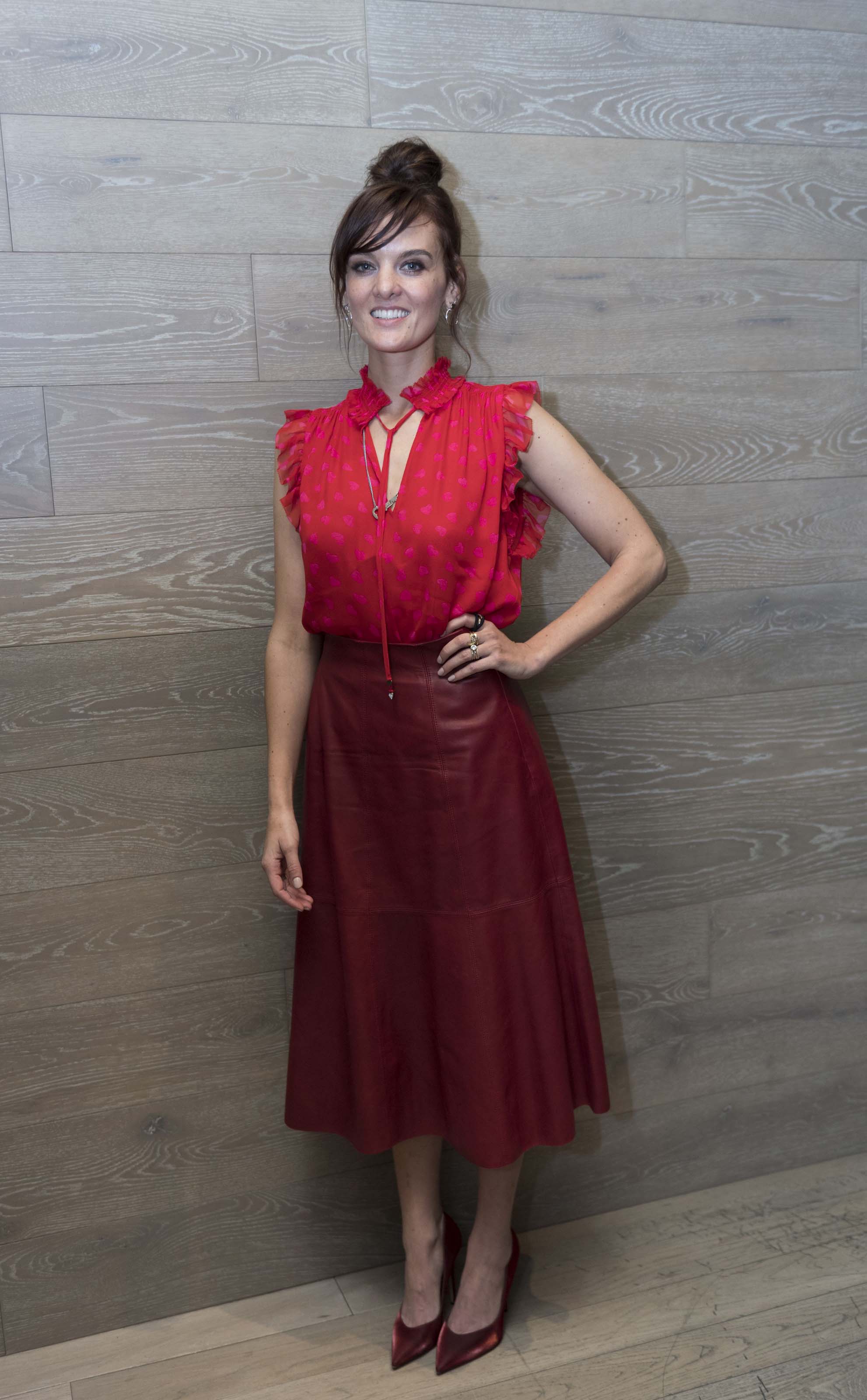 Frankie Shaw attends Smilf Press Conference Portraits
