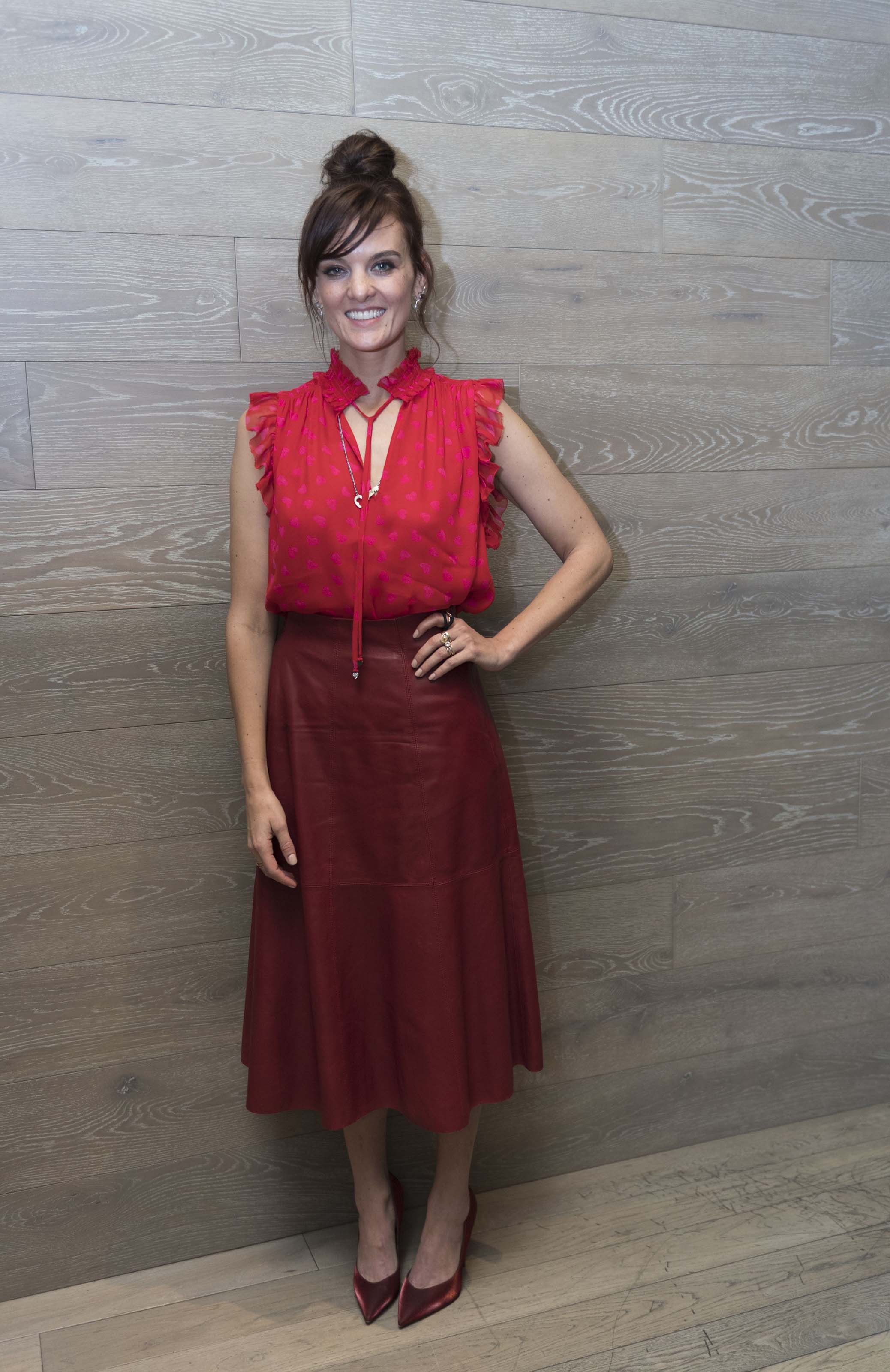 Frankie Shaw attends Smilf Press Conference Portraits