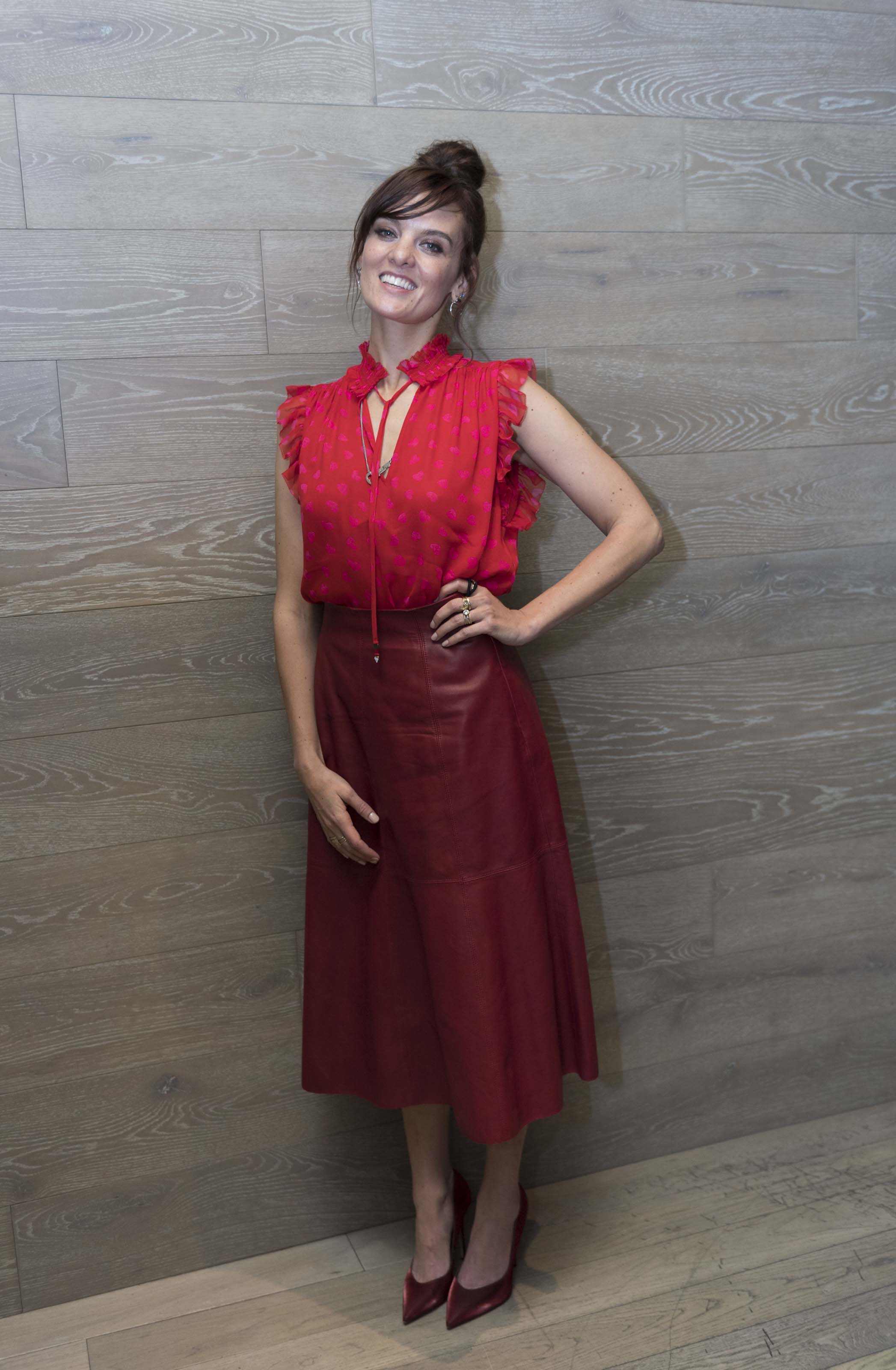 Frankie Shaw attends Smilf Press Conference Portraits