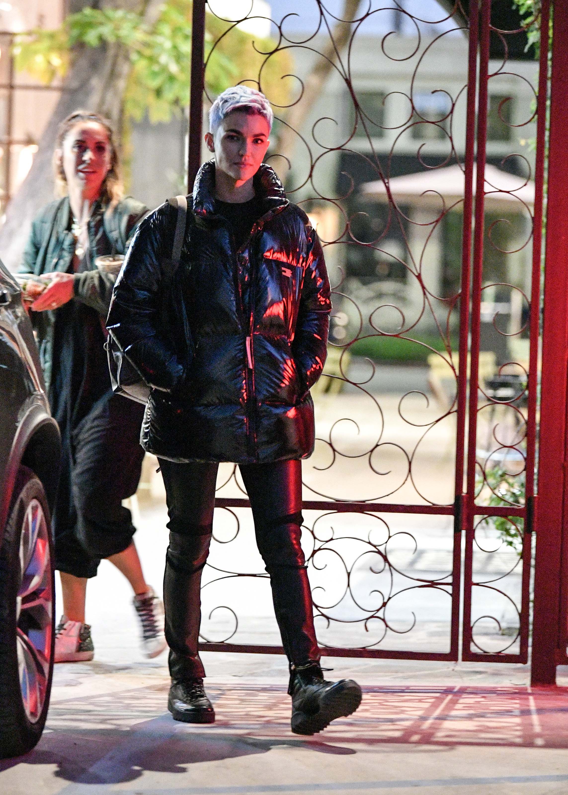 Ruby Rose is seen at Nine Zero One salon