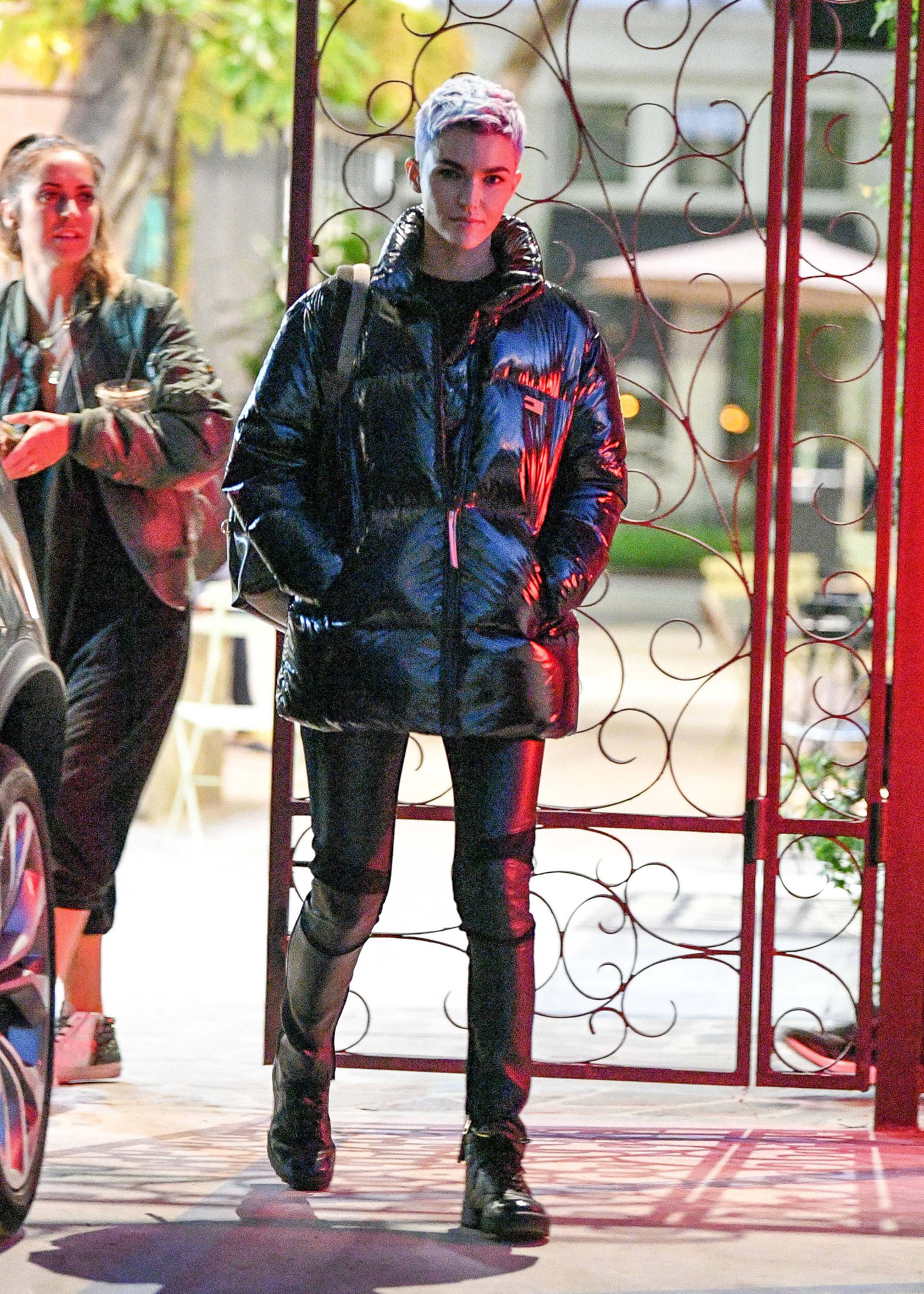 Ruby Rose is seen at Nine Zero One salon