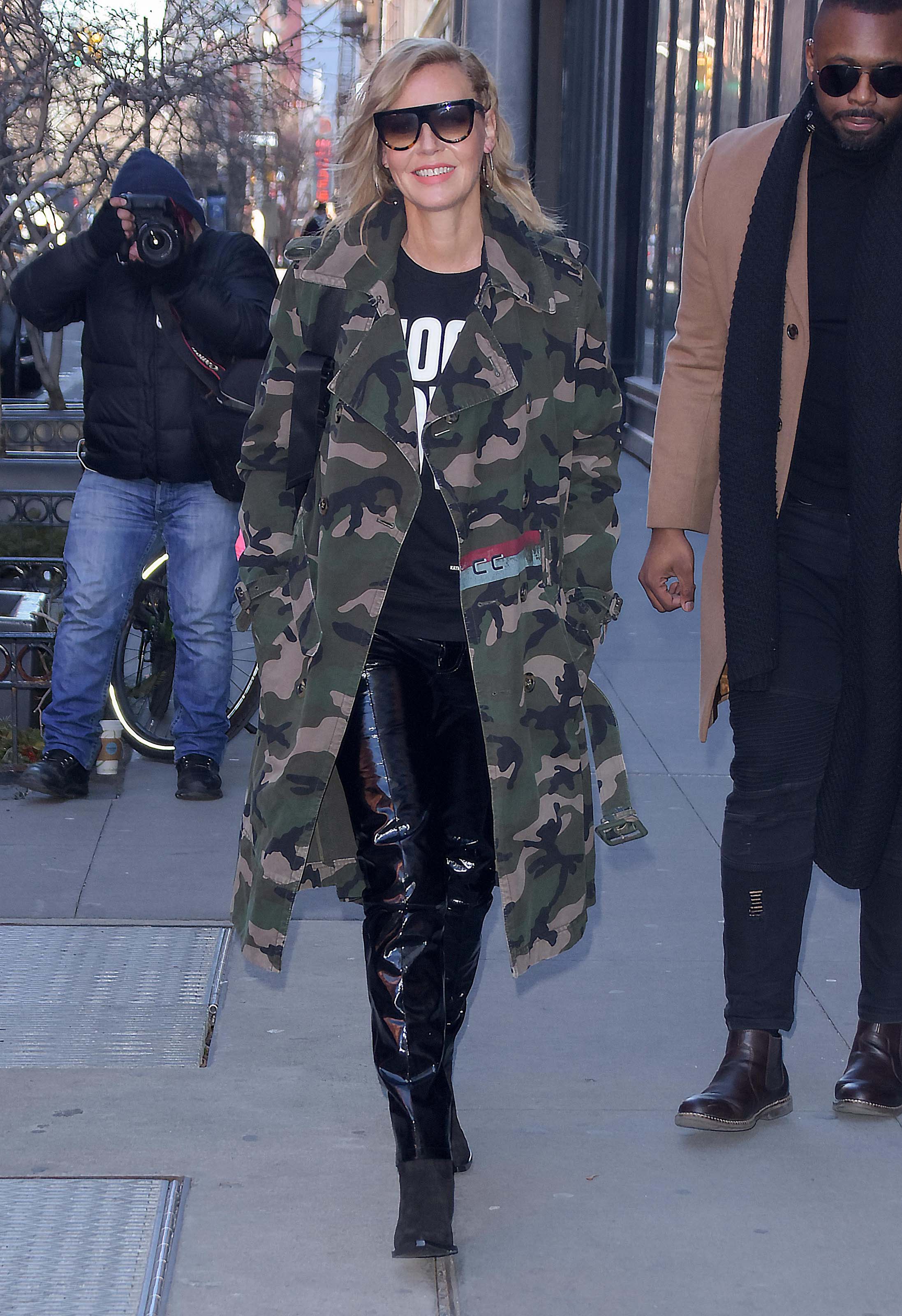 Connie Nielsen attends AOL Build