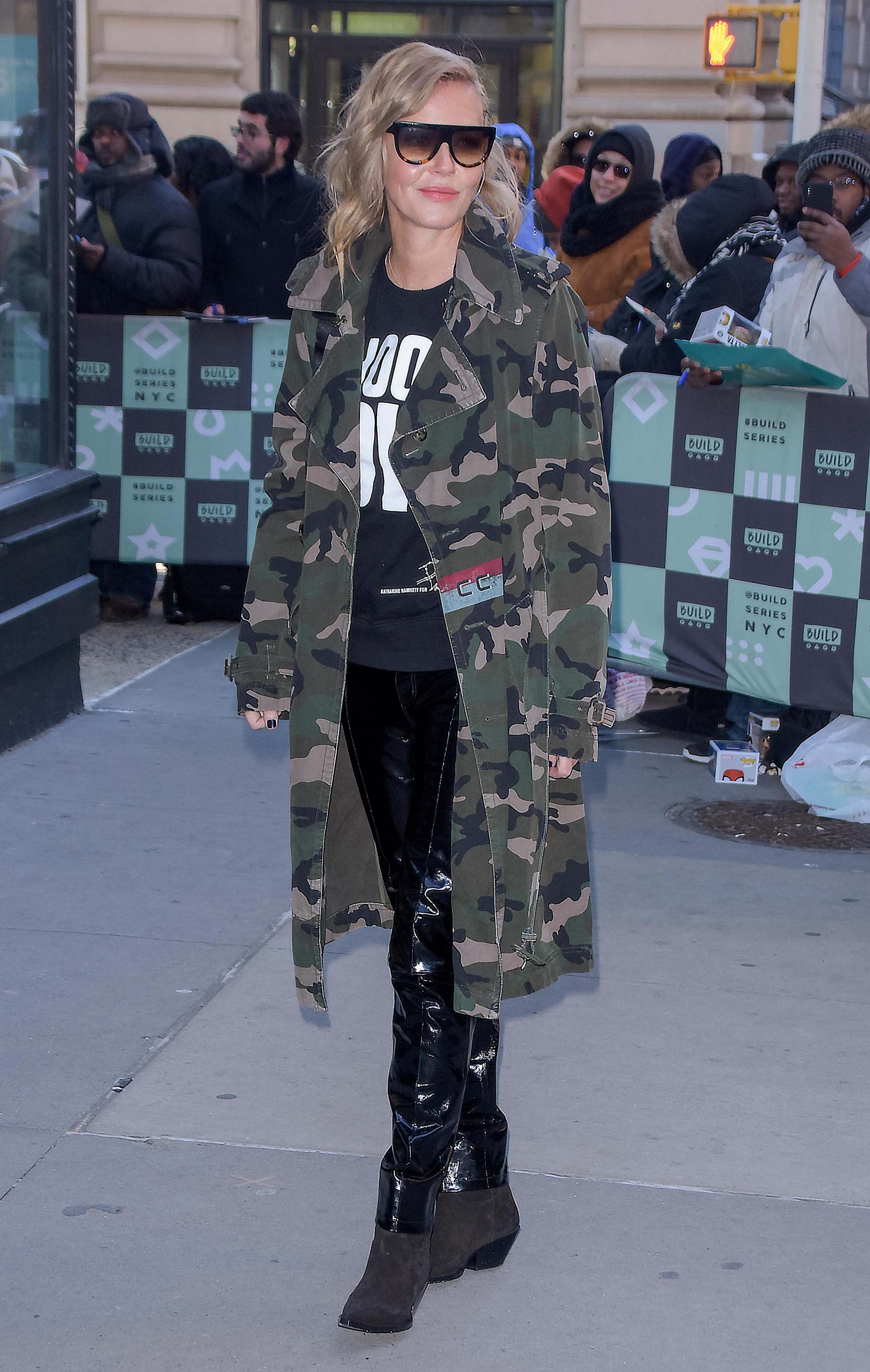 Connie Nielsen attends AOL Build