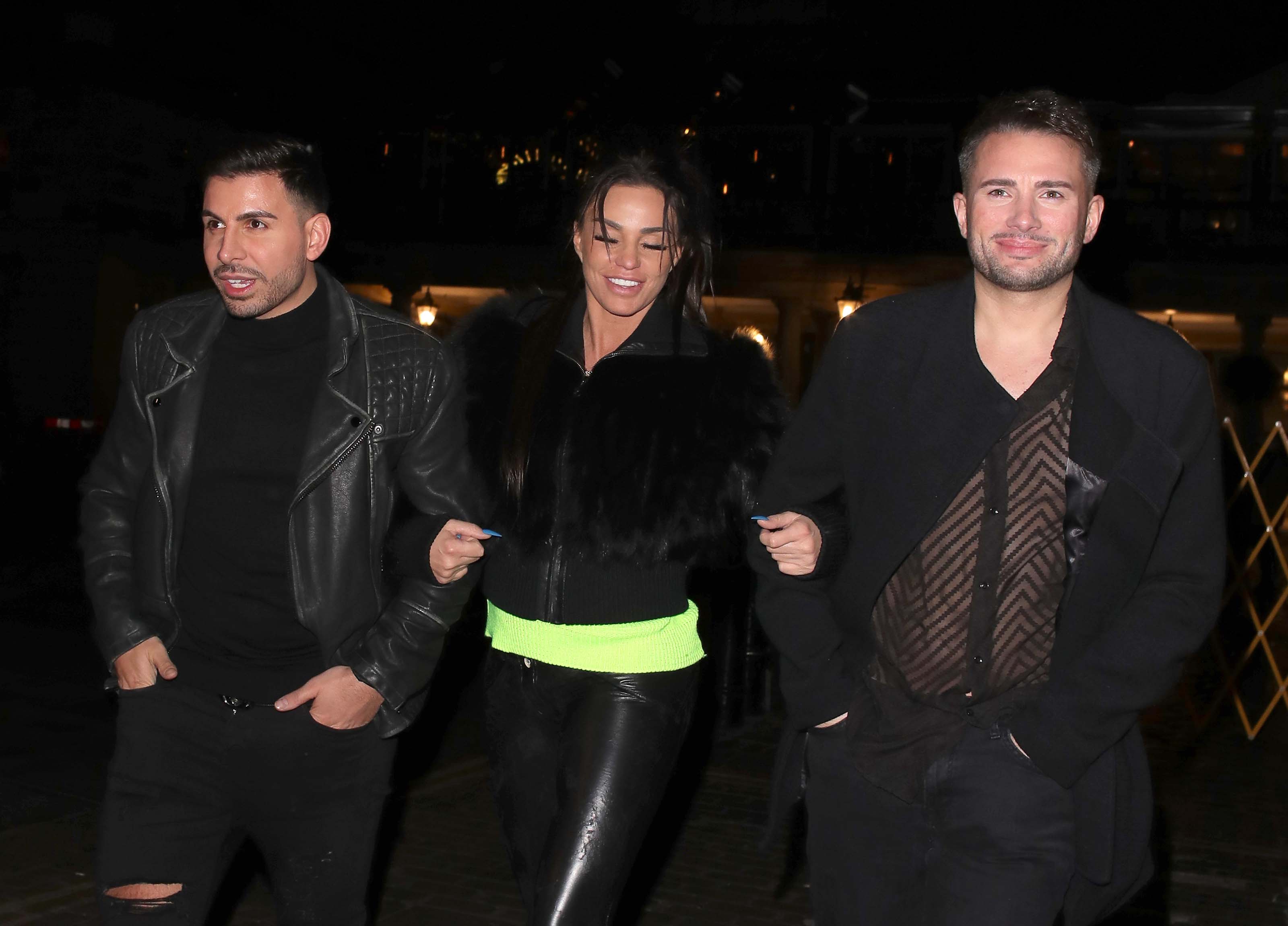 Katie Price out in London