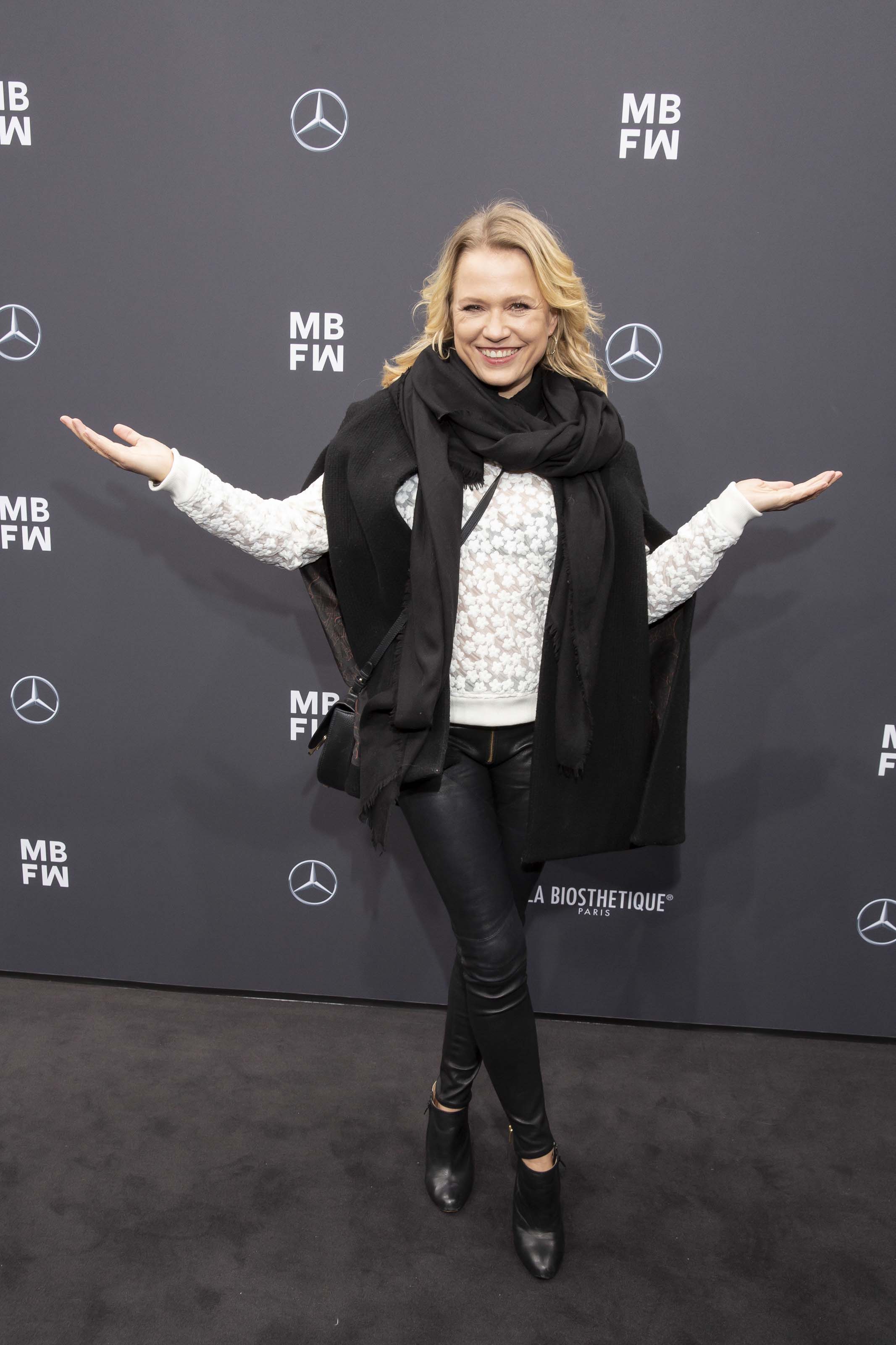 Nova Meierhenrich attends Irene Luft Modenschau