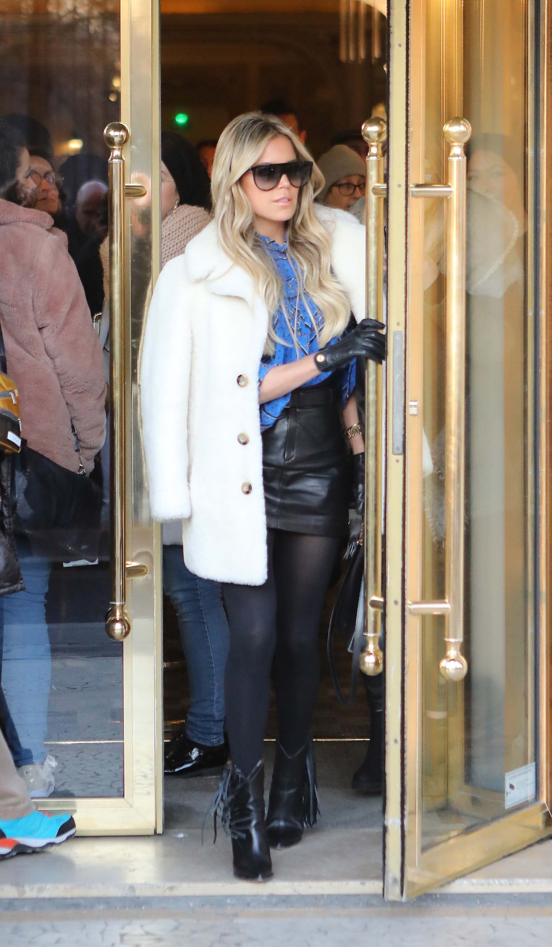 Sylvie Meis shopping in Paris