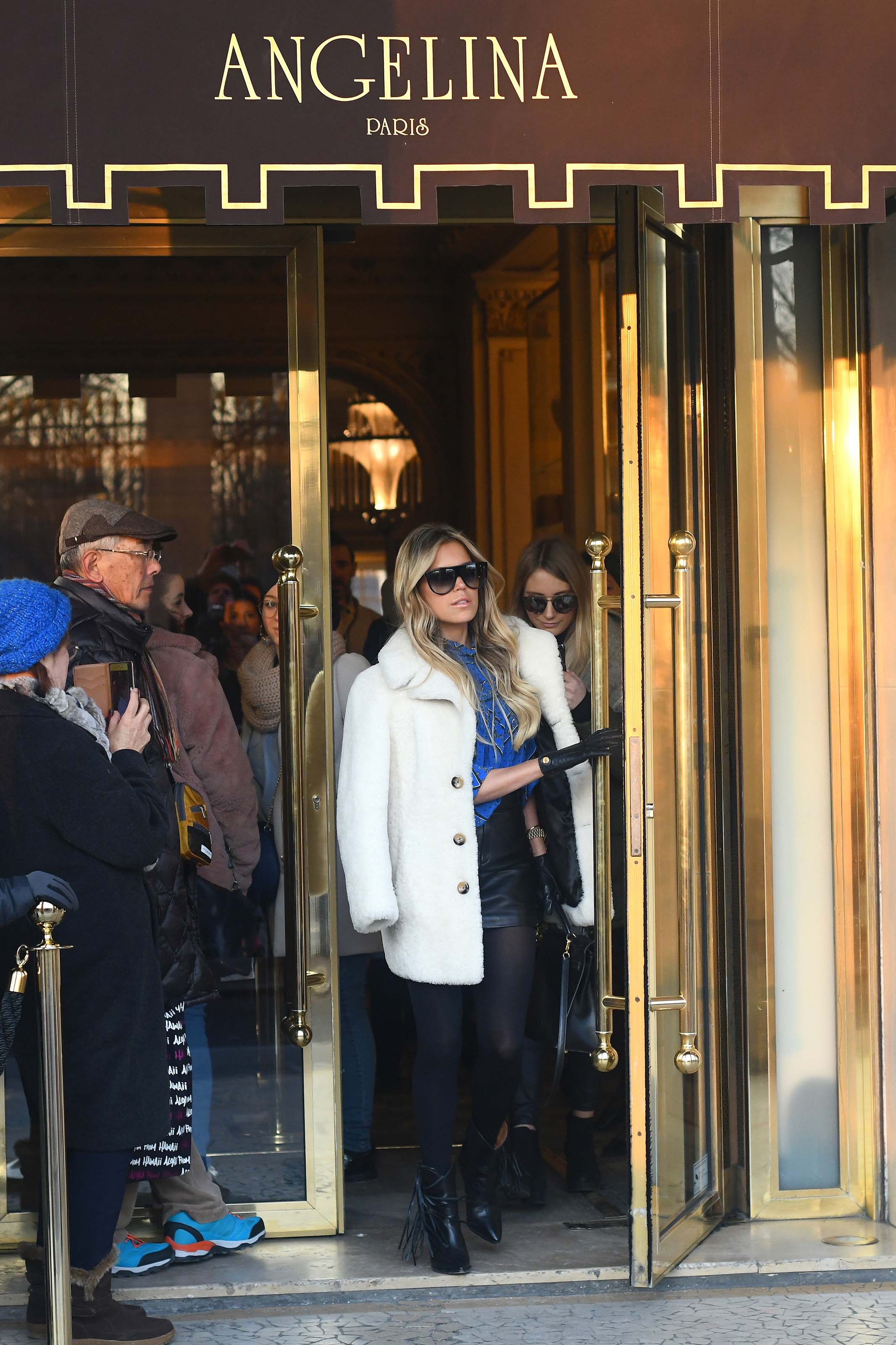 Sylvie Meis shopping in Paris