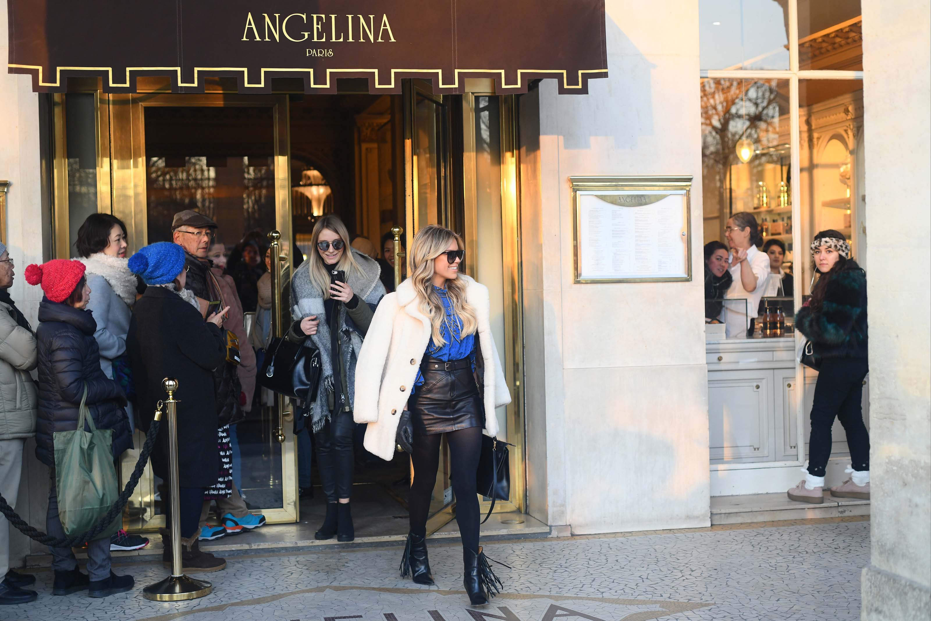 Sylvie Meis shopping in Paris