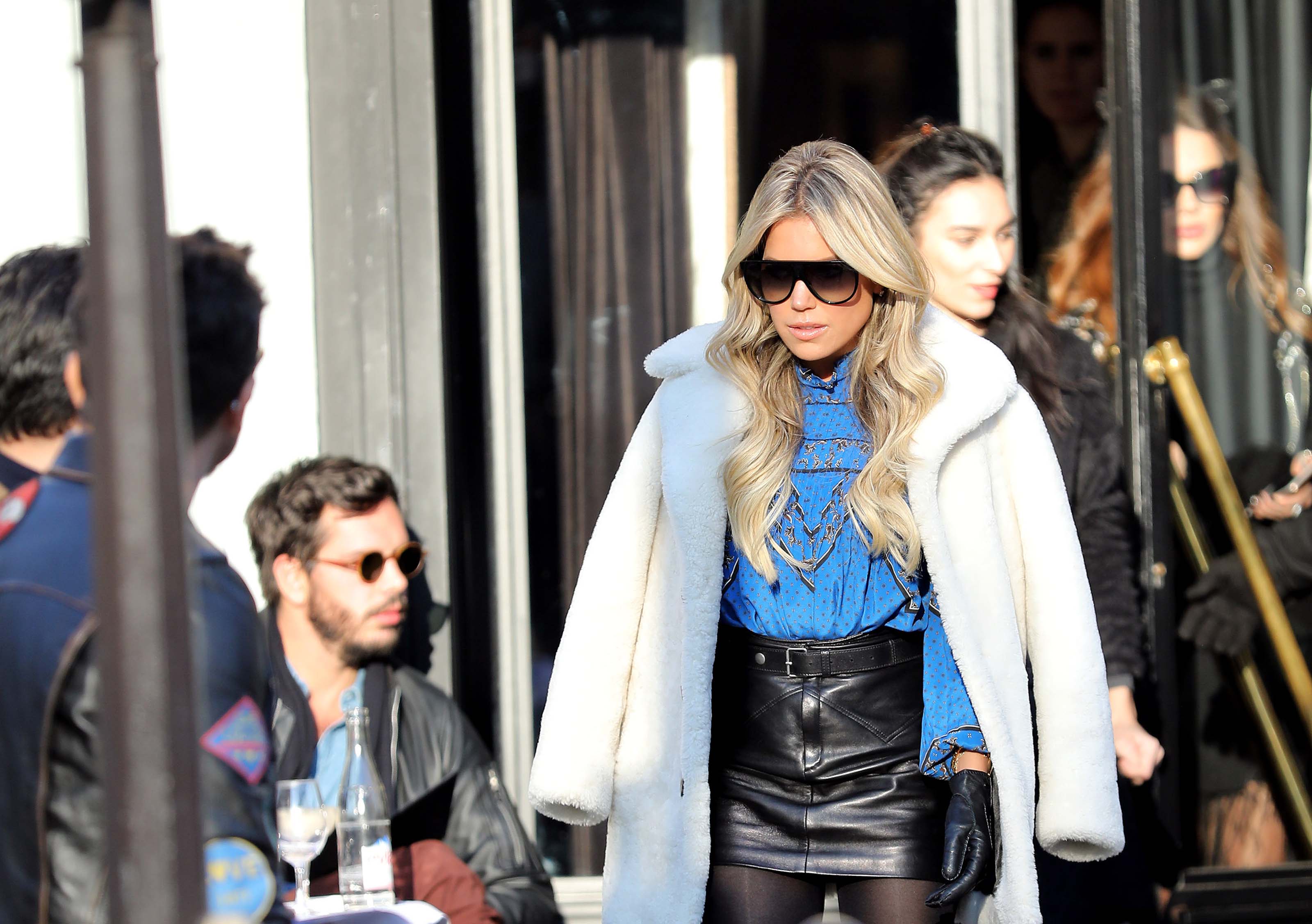 Sylvie Meis shopping in Paris