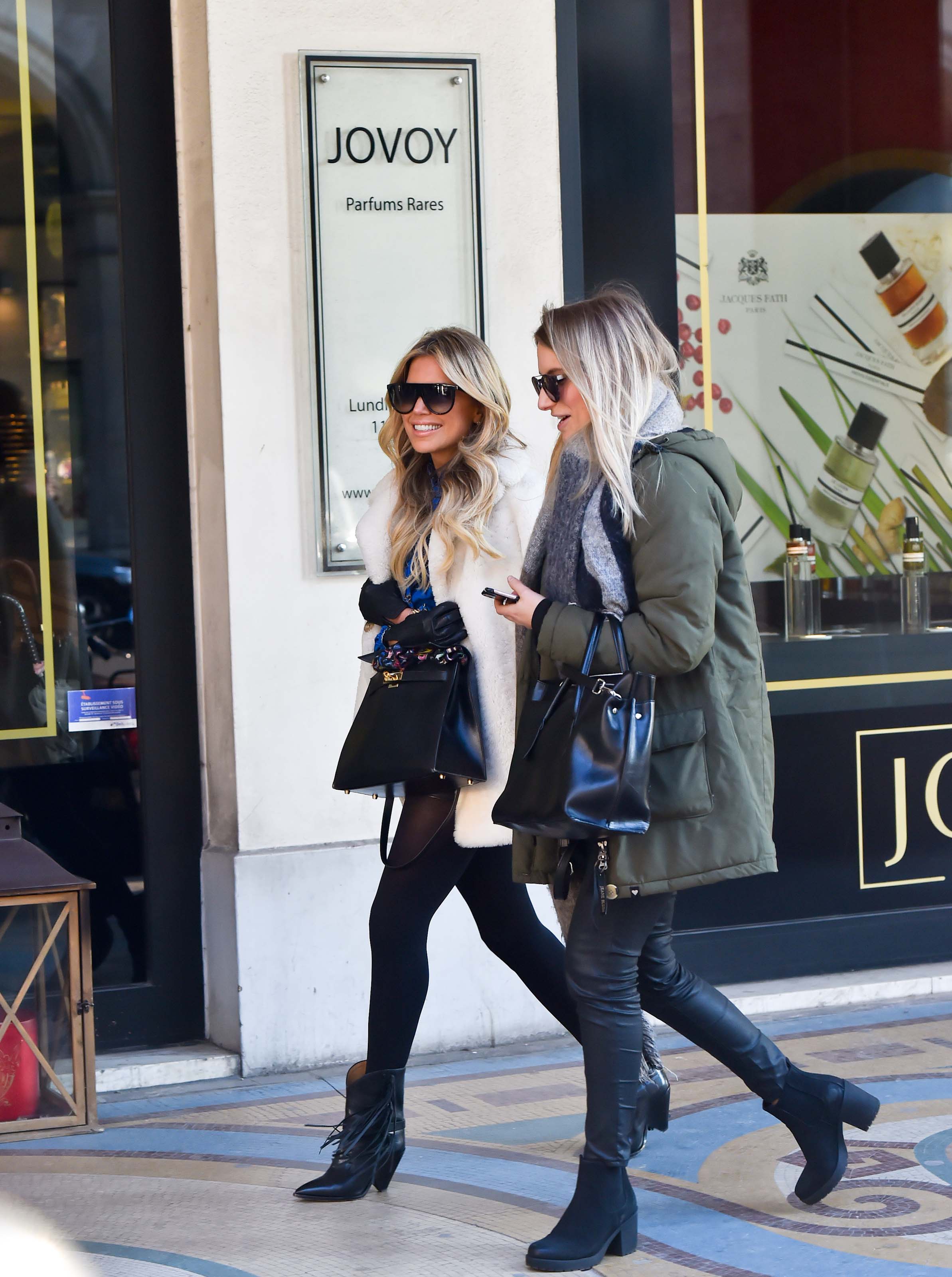 Sylvie Meis shopping in Paris