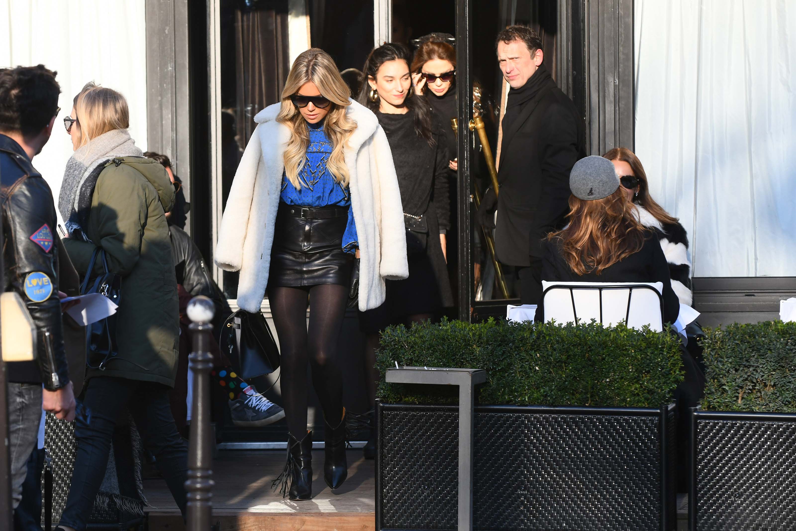 Sylvie Meis shopping in Paris