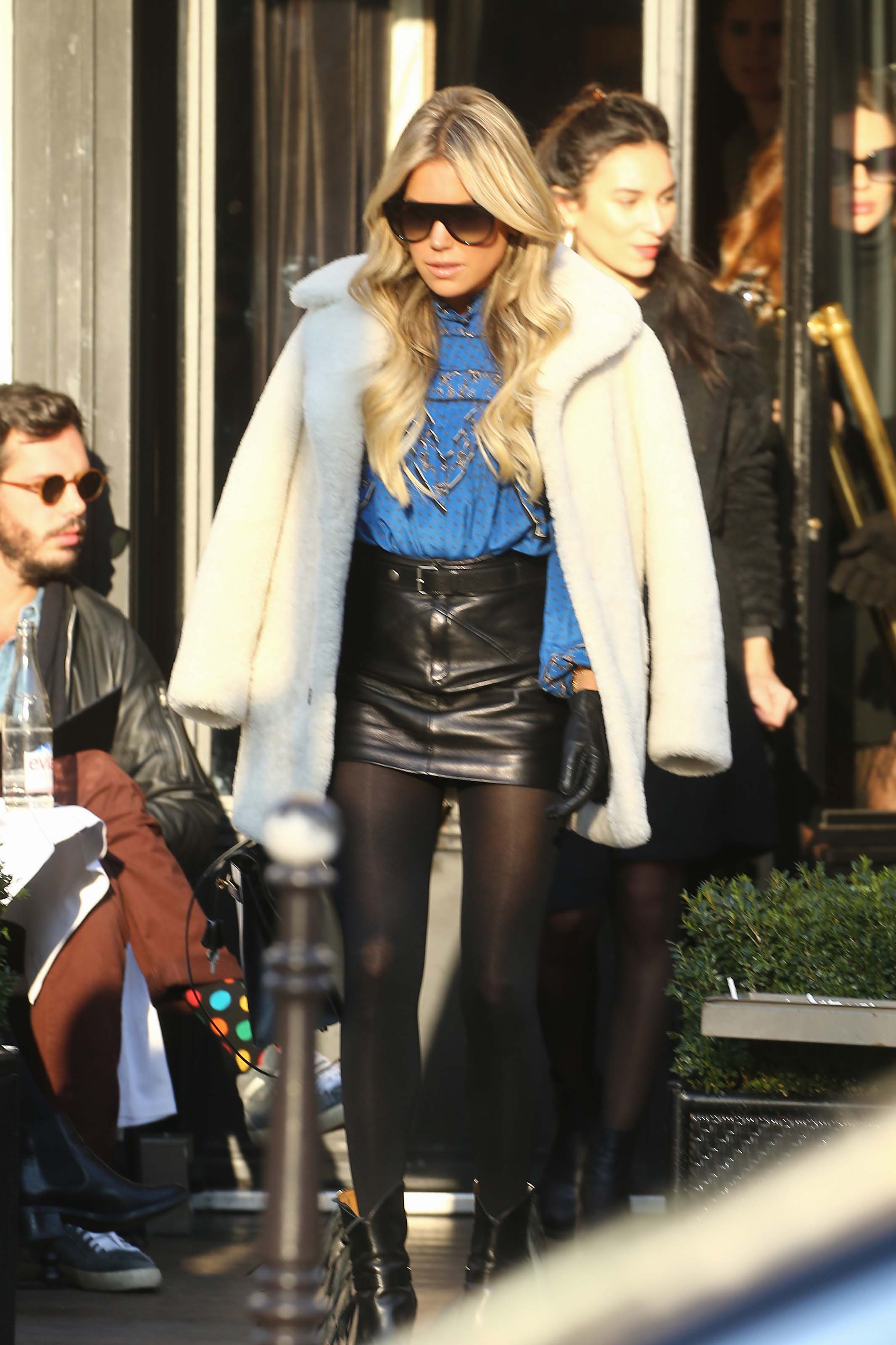 Sylvie Meis shopping in Paris