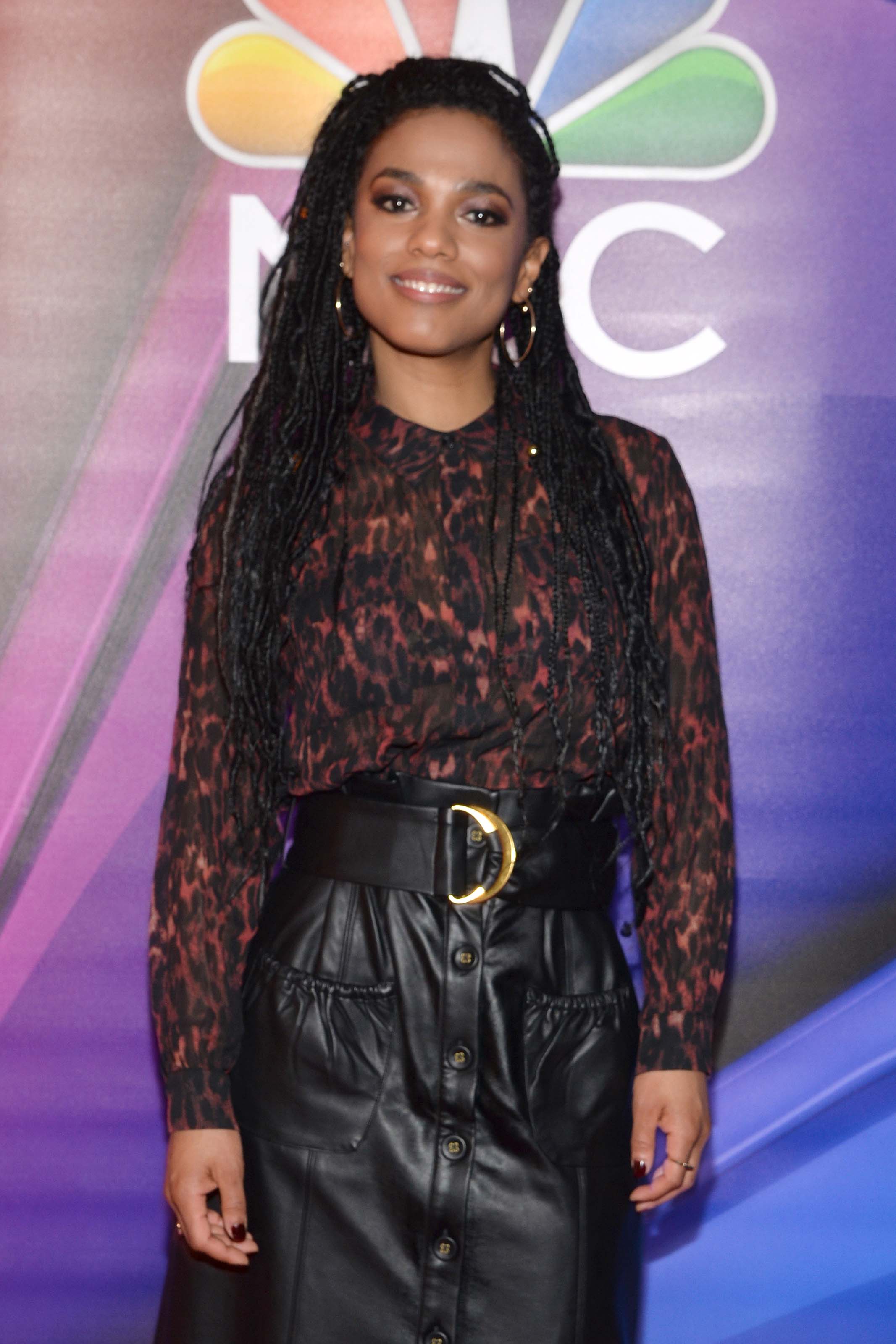 Freema Agyeman attends 2019 NBCs mid-season Press Junket