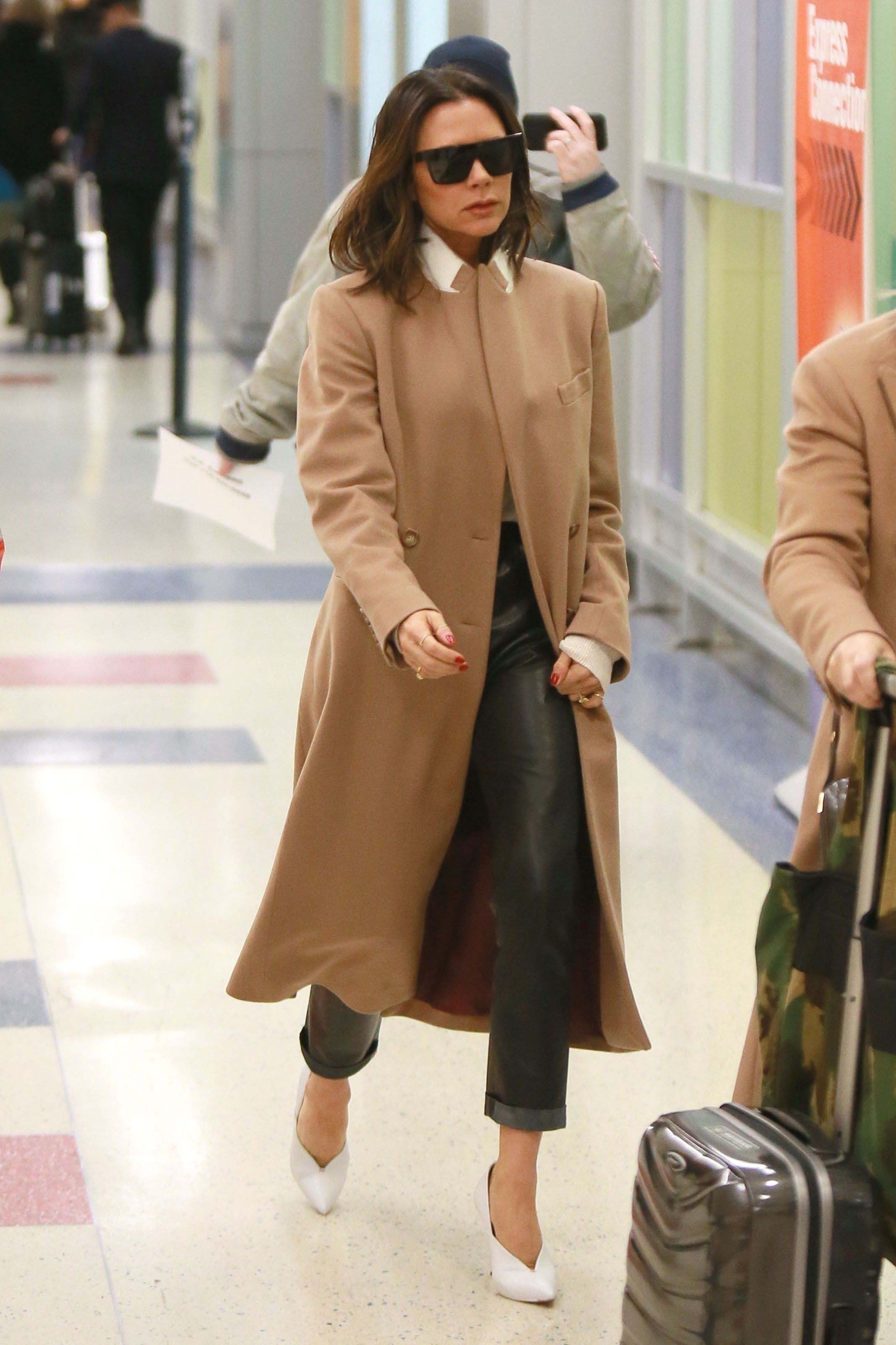 Victoria Beckham seen at JFK airport