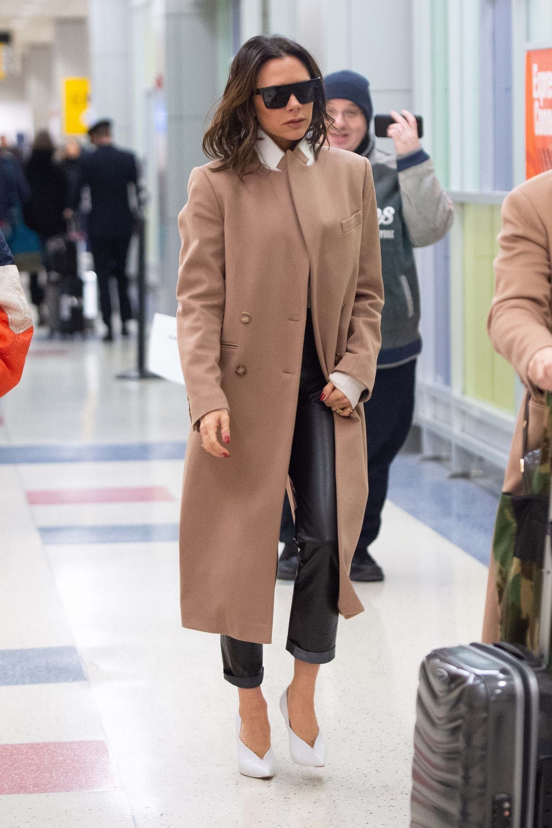 Victoria Beckham seen at JFK airport