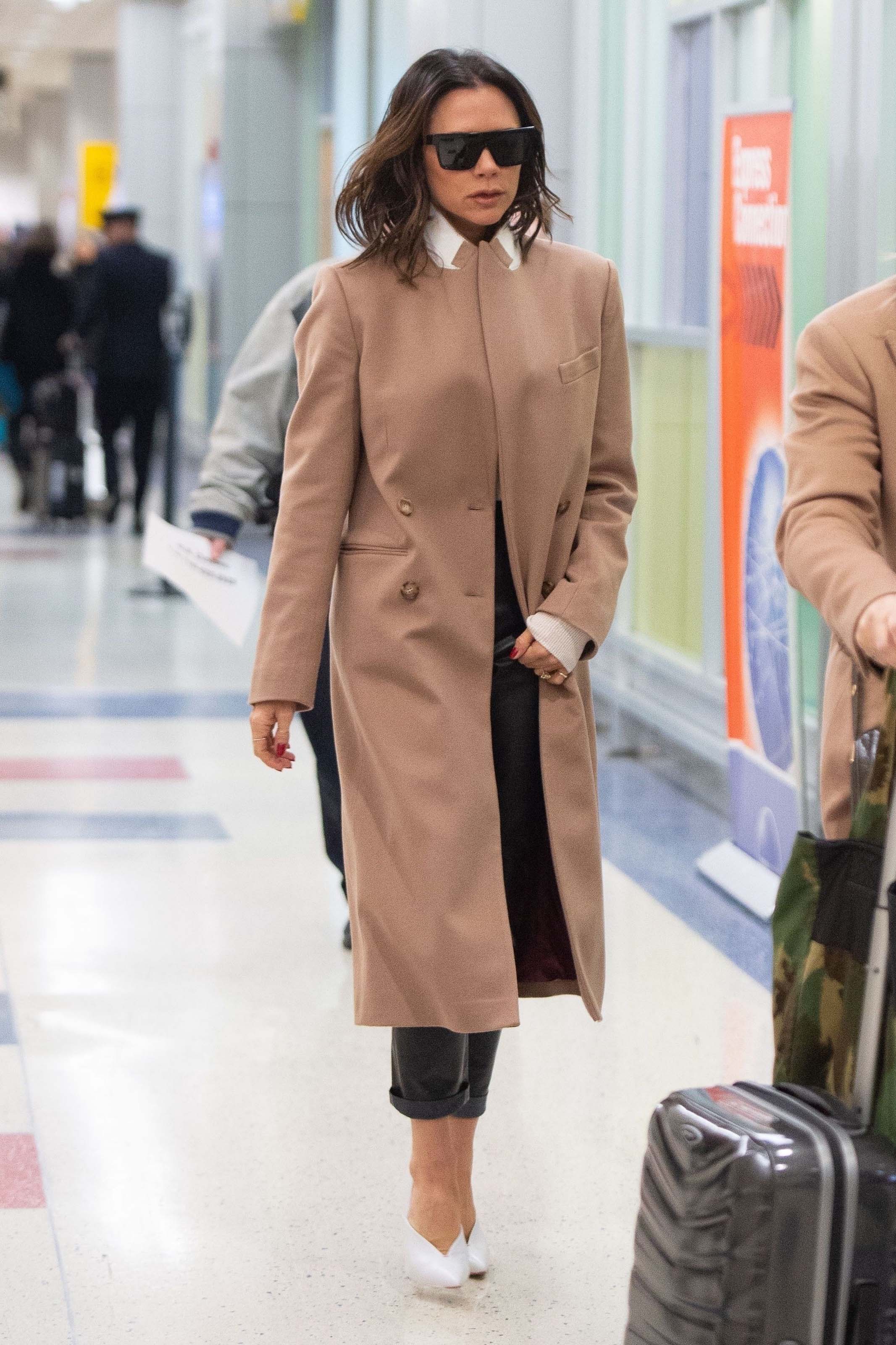 Victoria Beckham seen at JFK airport