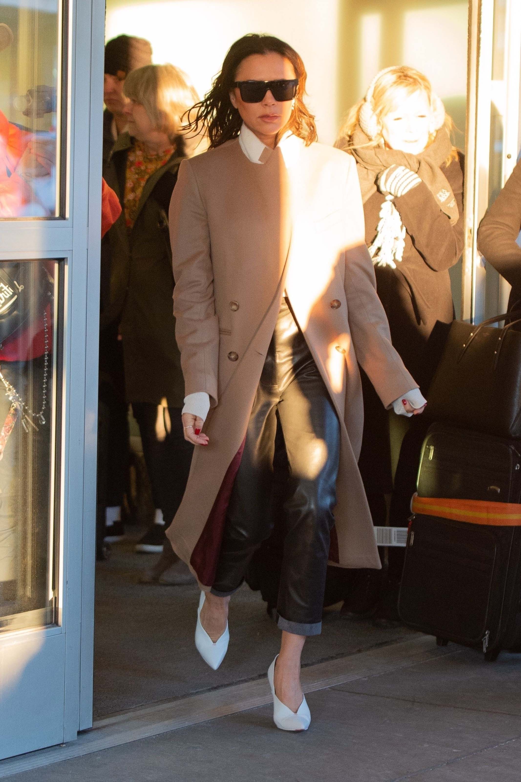 Victoria Beckham seen at JFK airport