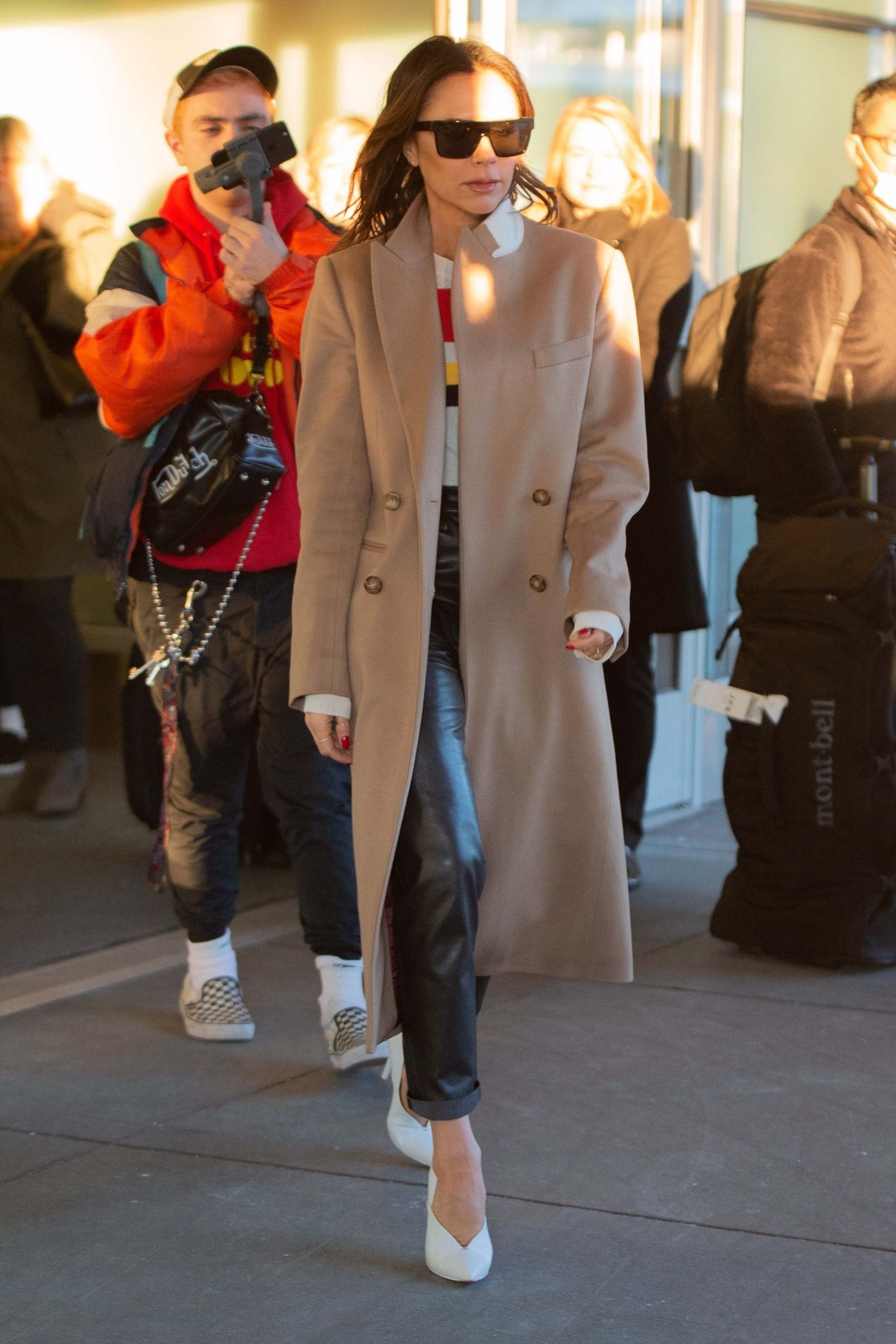 Victoria Beckham seen at JFK airport