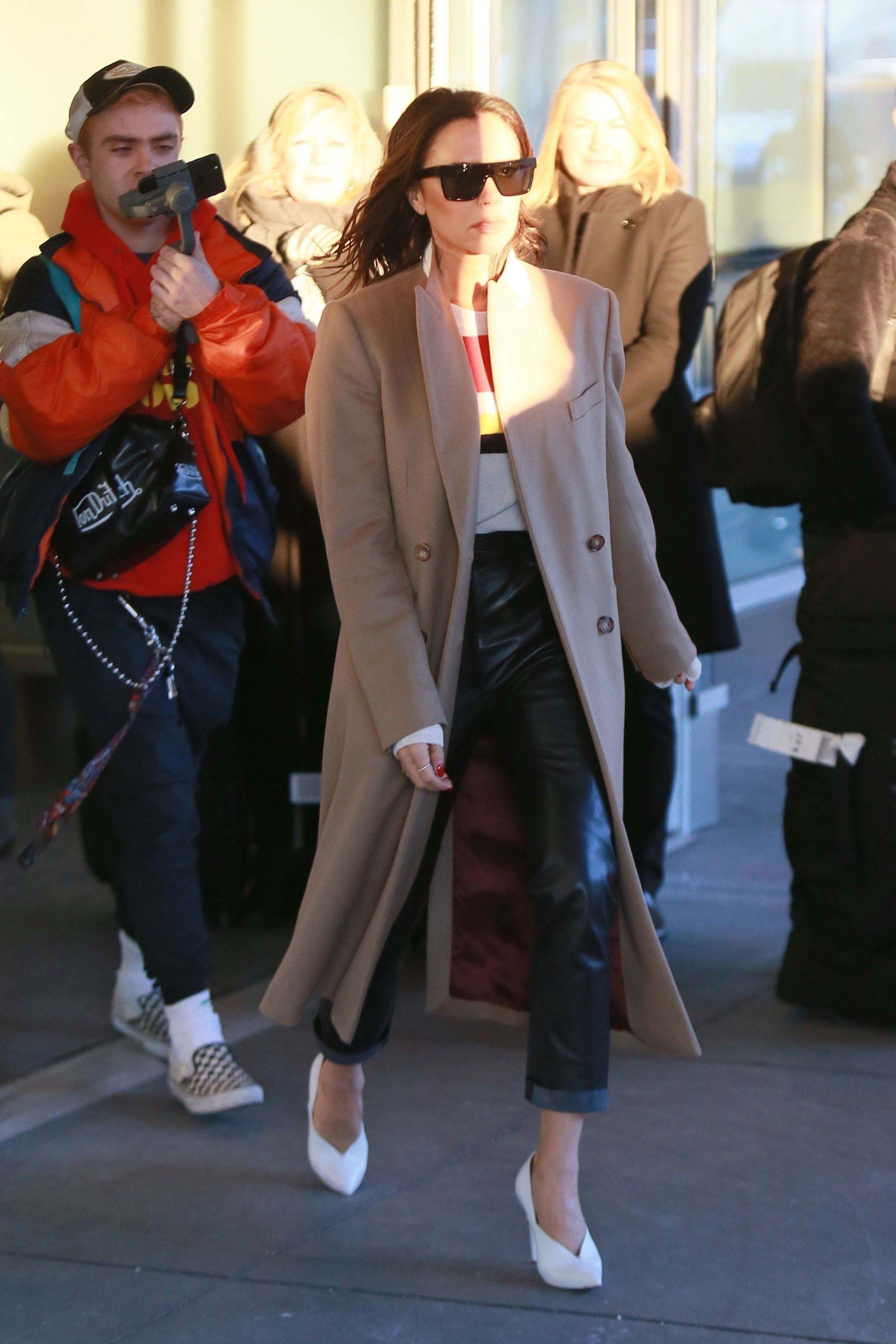 Victoria Beckham seen at JFK airport