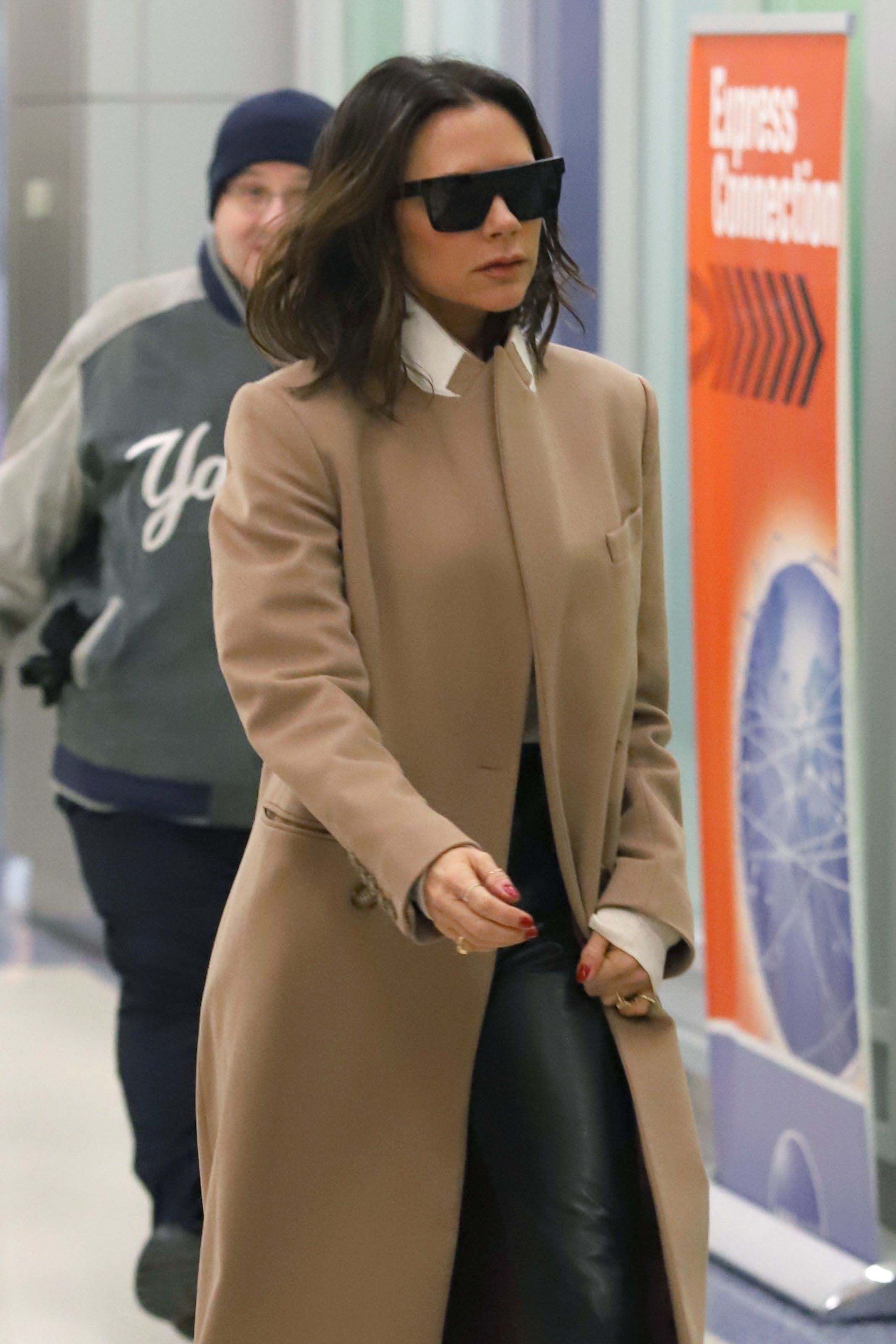 Victoria Beckham seen at JFK airport