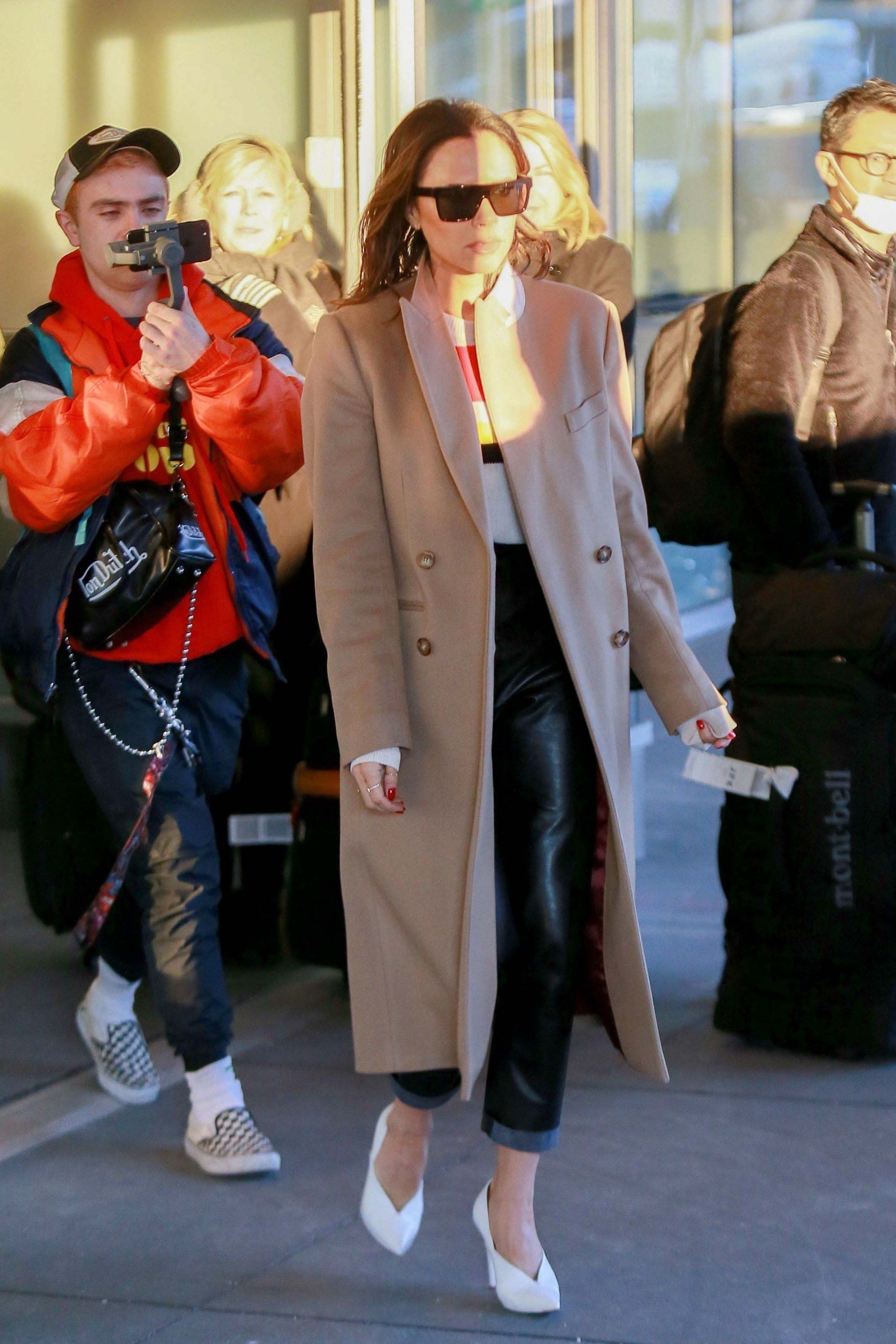 Victoria Beckham seen at JFK airport