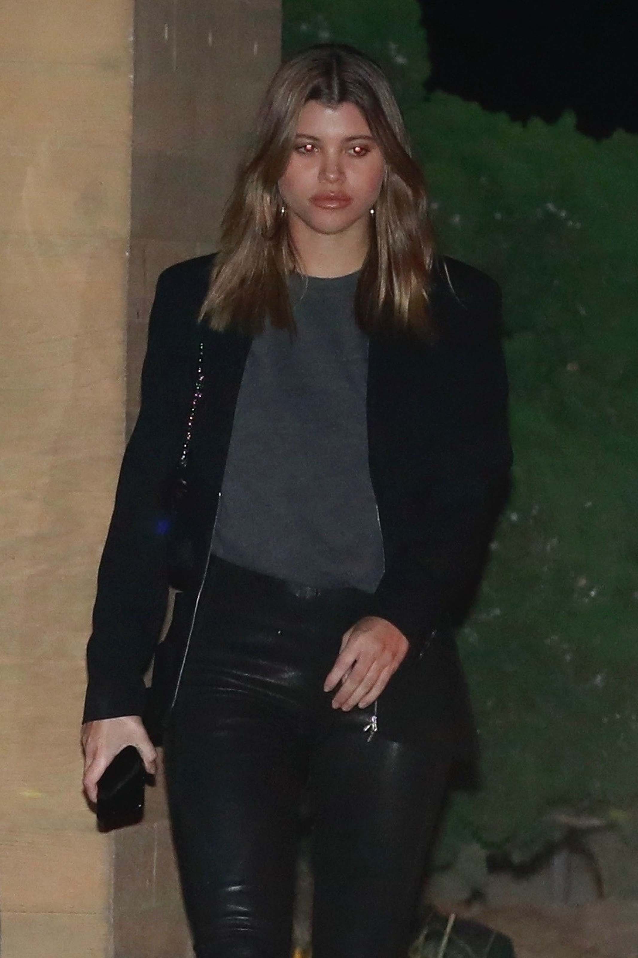 Sofia Richie leaving dinner