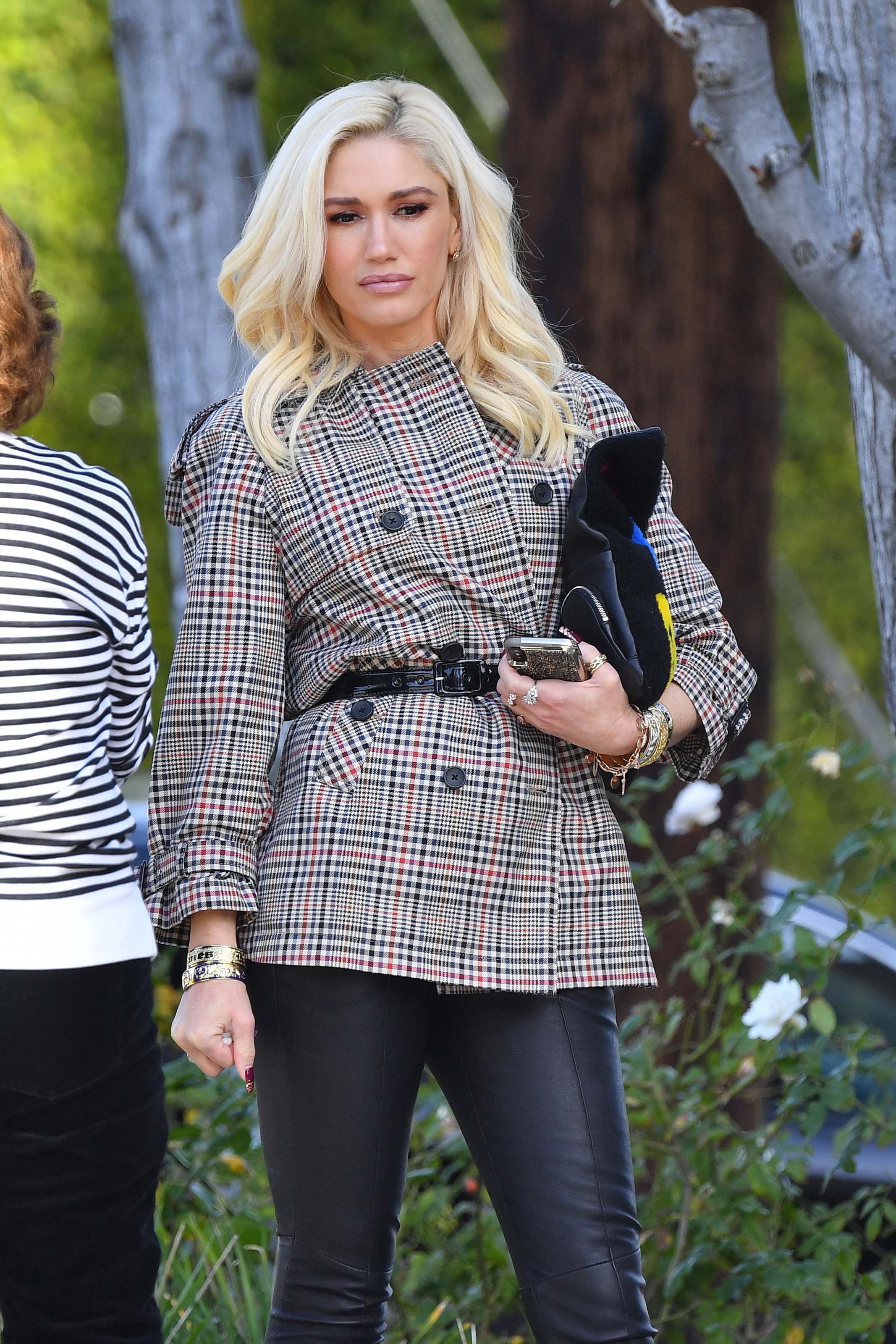 Gwen Stefani heads to church