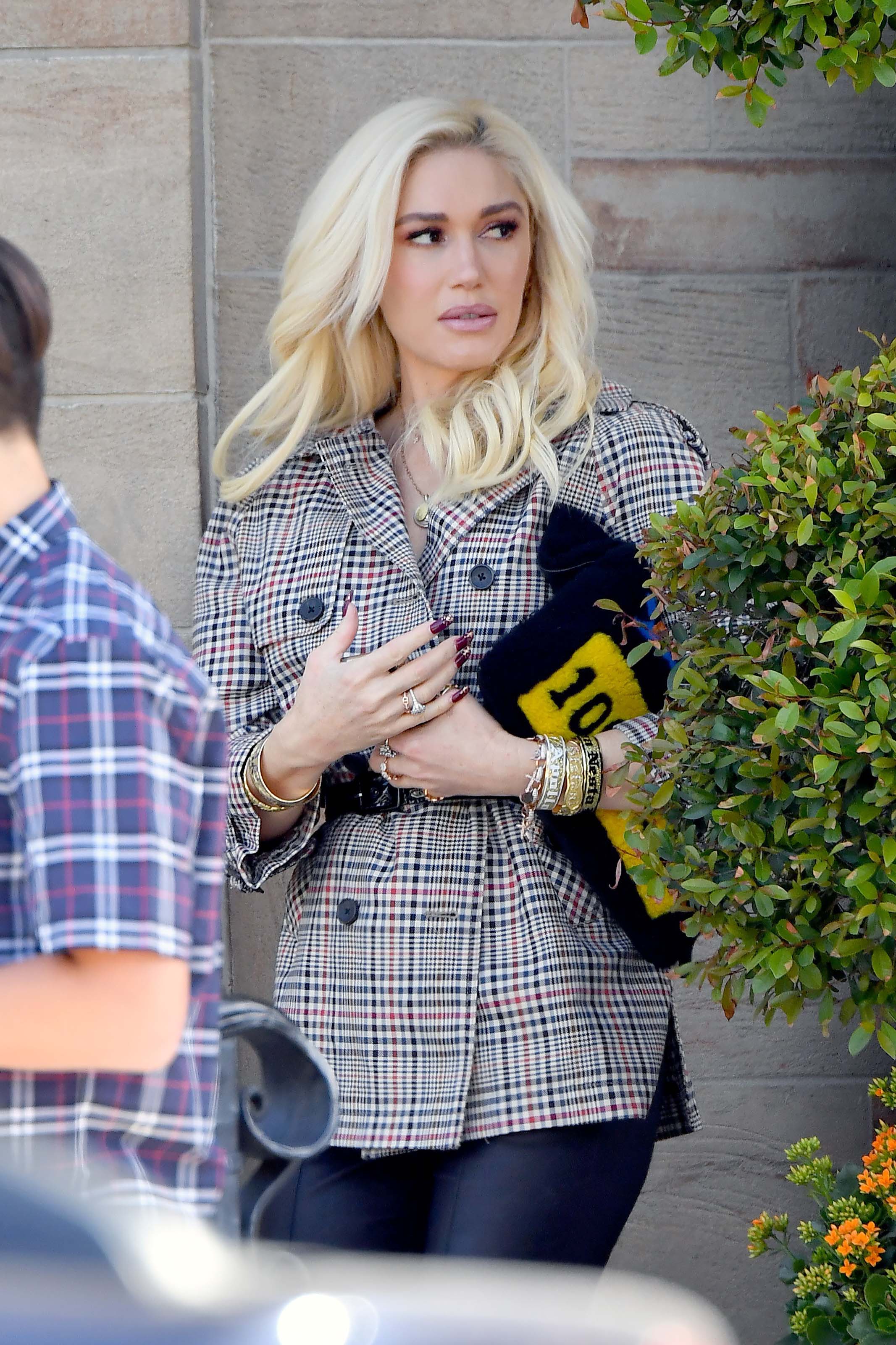 Gwen Stefani heads to church