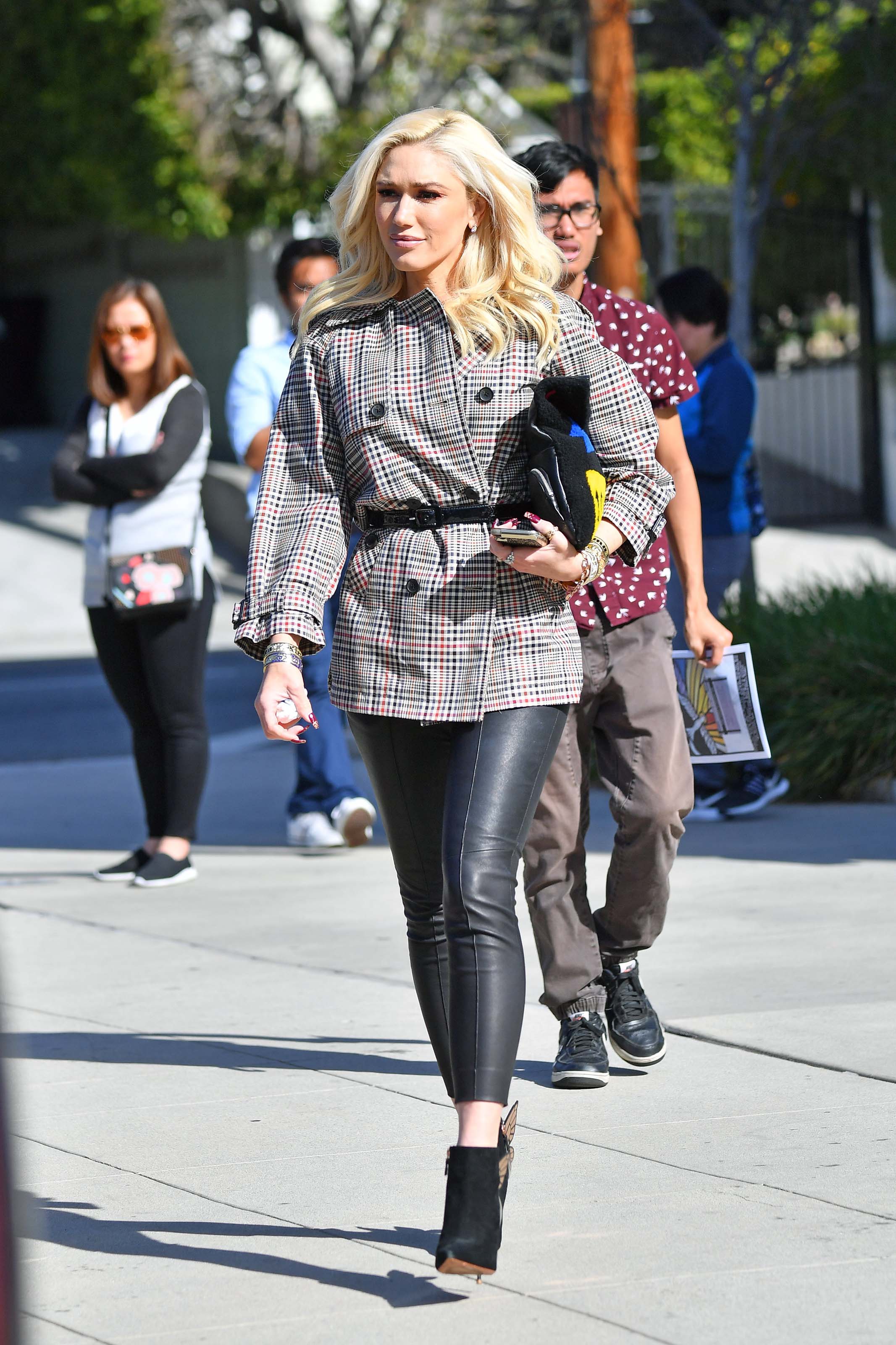 Gwen Stefani heads to church