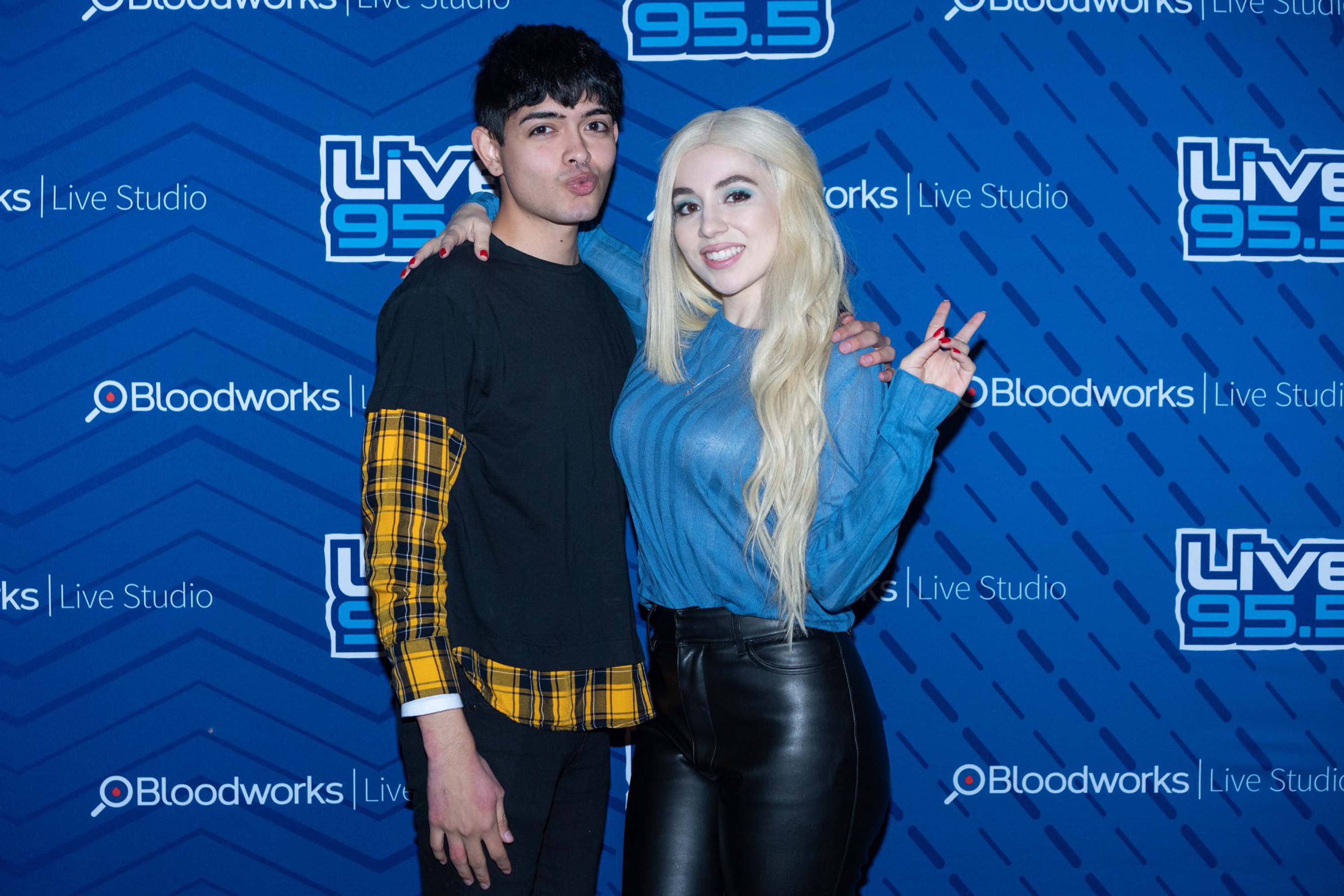 Ava Max performs at the Bloodworks Live Studios