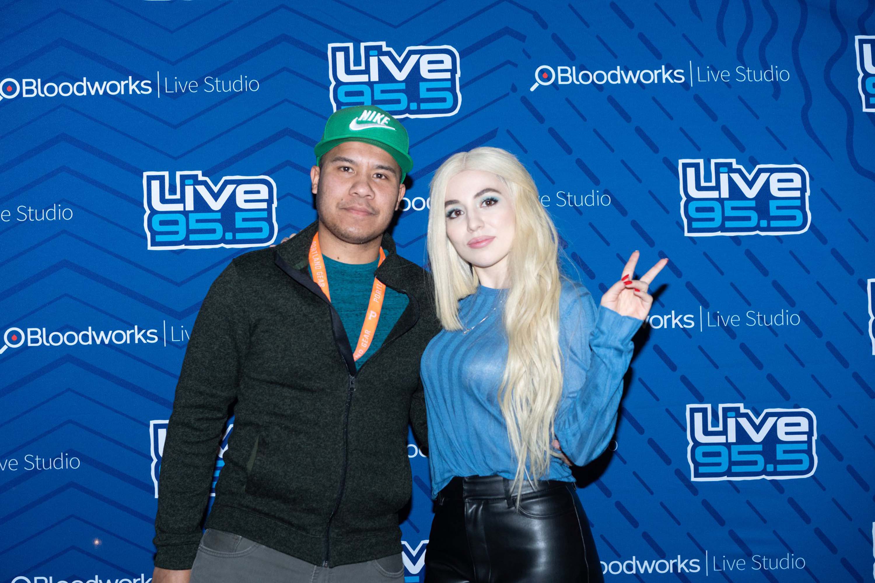 Ava Max performs at the Bloodworks Live Studios