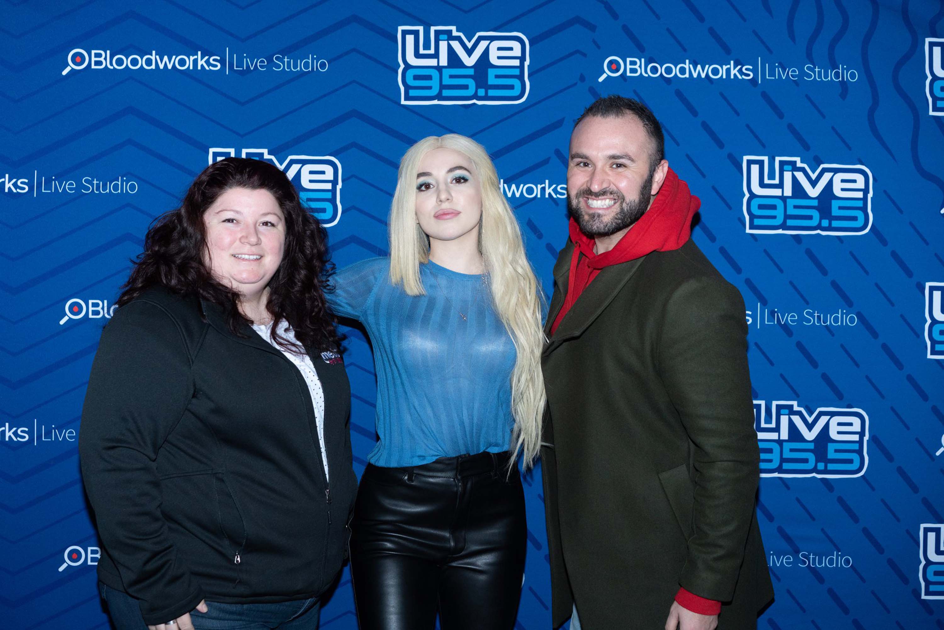 Ava Max performs at the Bloodworks Live Studios