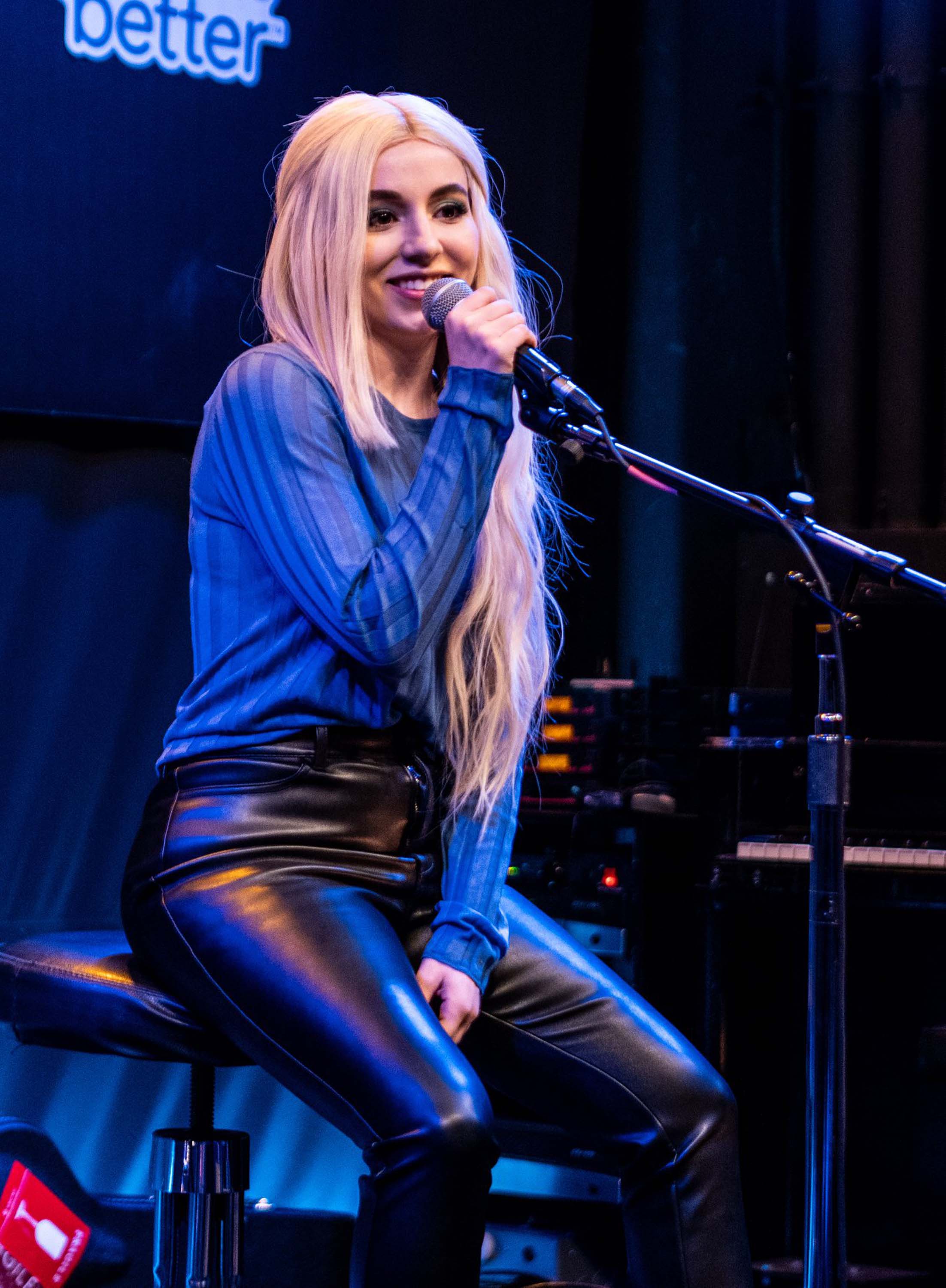 Ava Max performs at the Bloodworks Live Studios