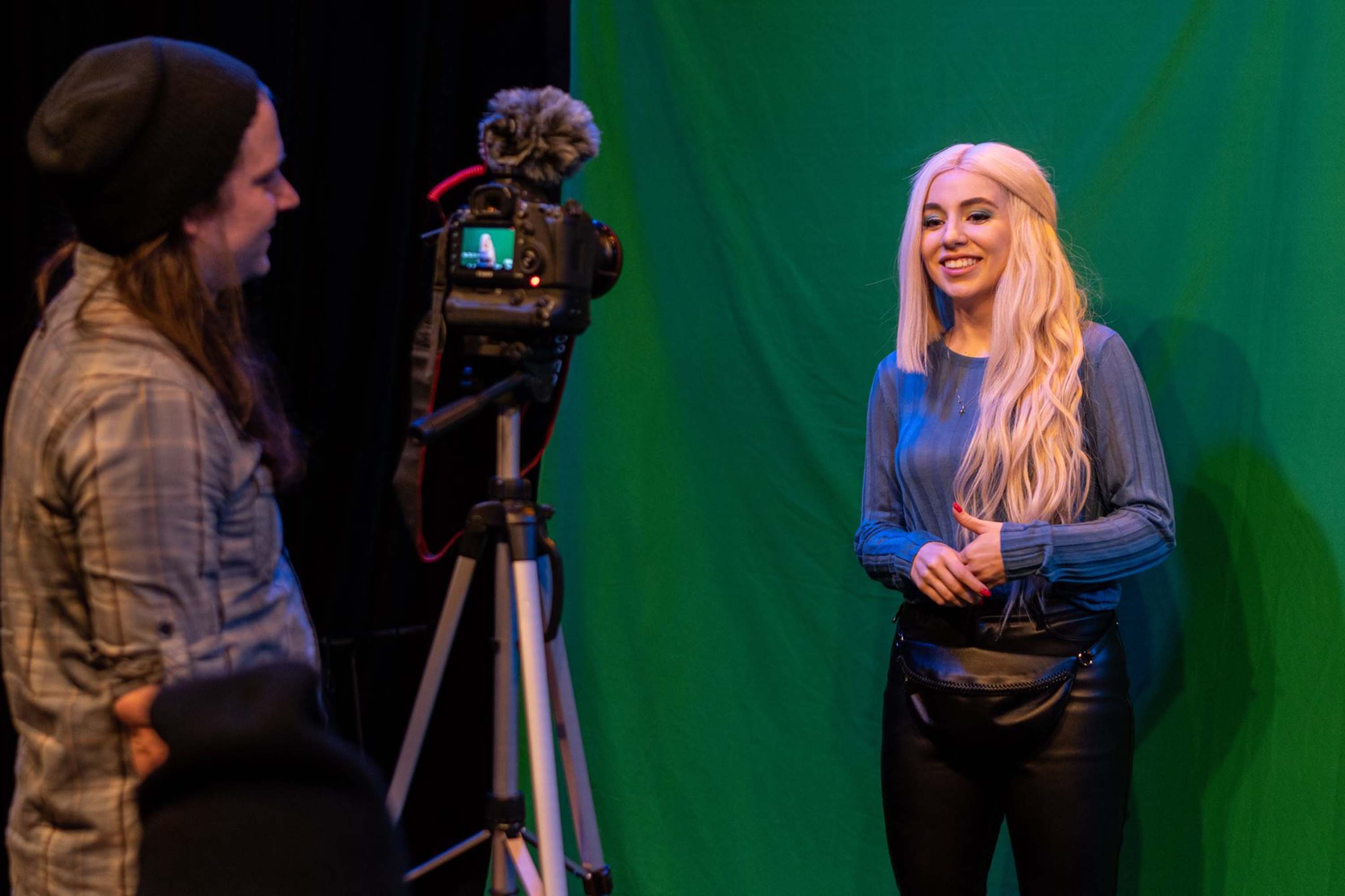 Ava Max performs at the Bloodworks Live Studios